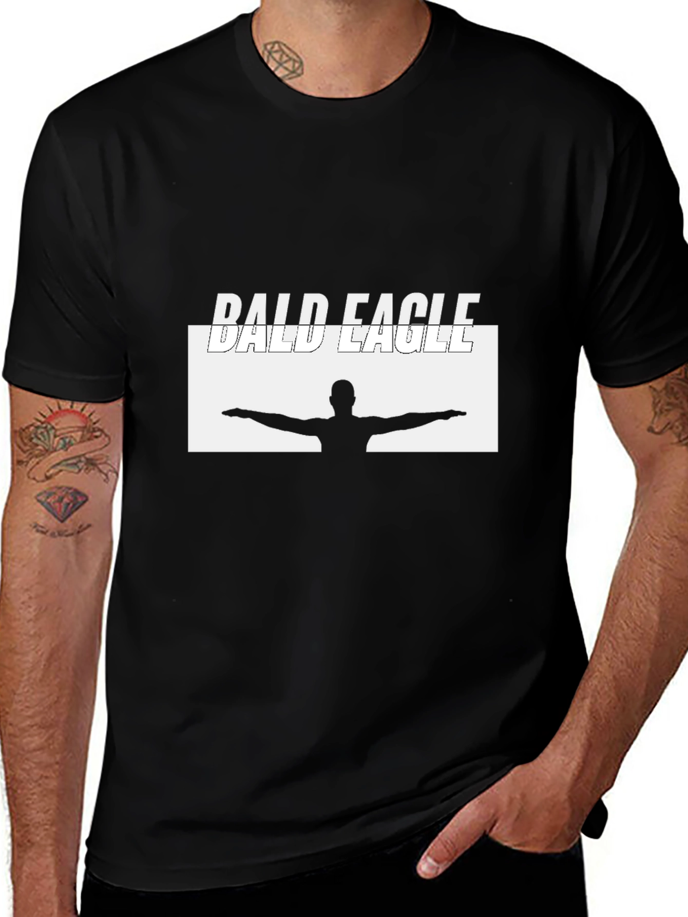 Bald Eagle Graphic T-Shirt - Classic Crew Neck