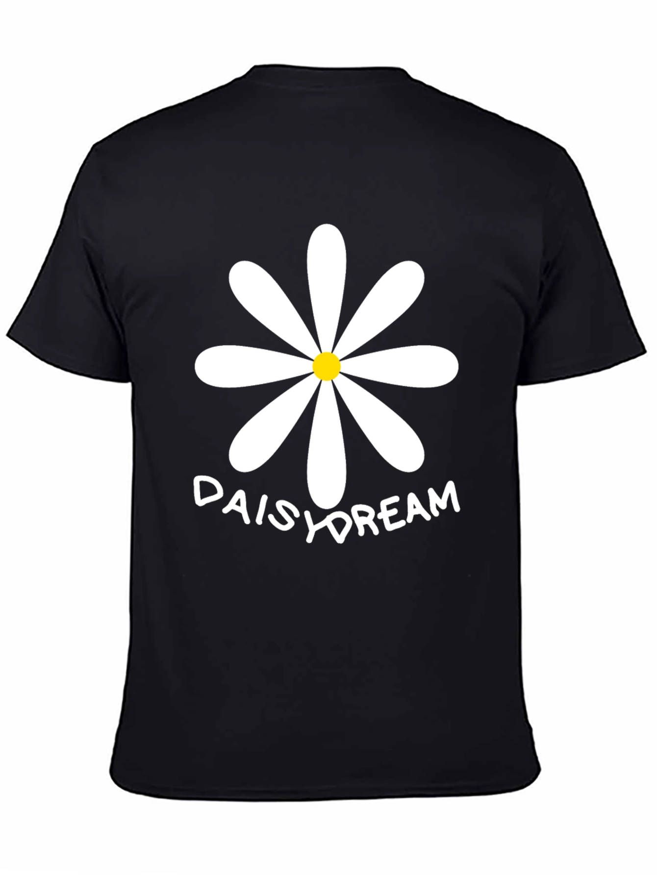 Daisy Dream T-Shirt - Black Cotton Tee