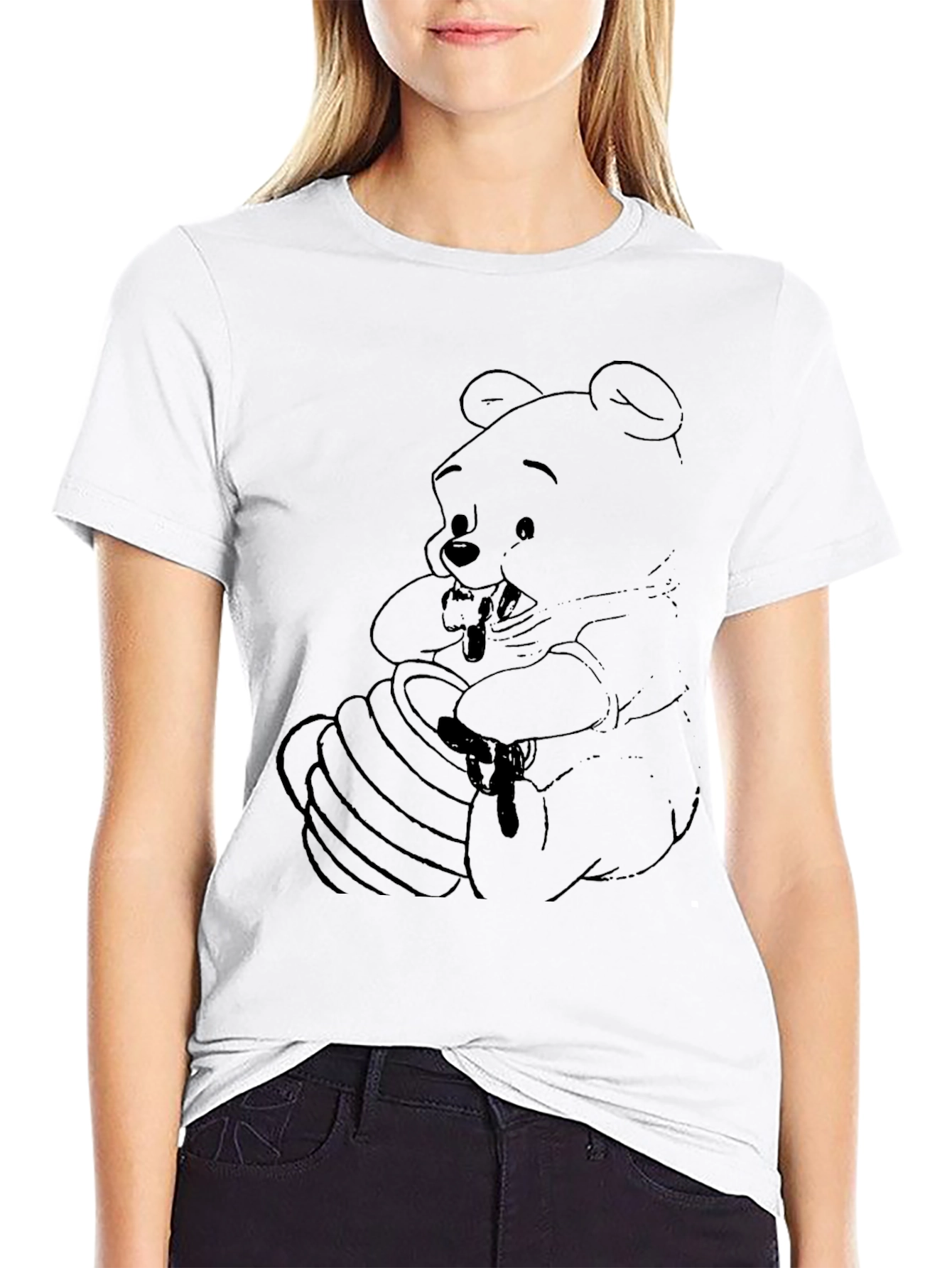 Winnie the Pooh Honey Black Graphic Tee