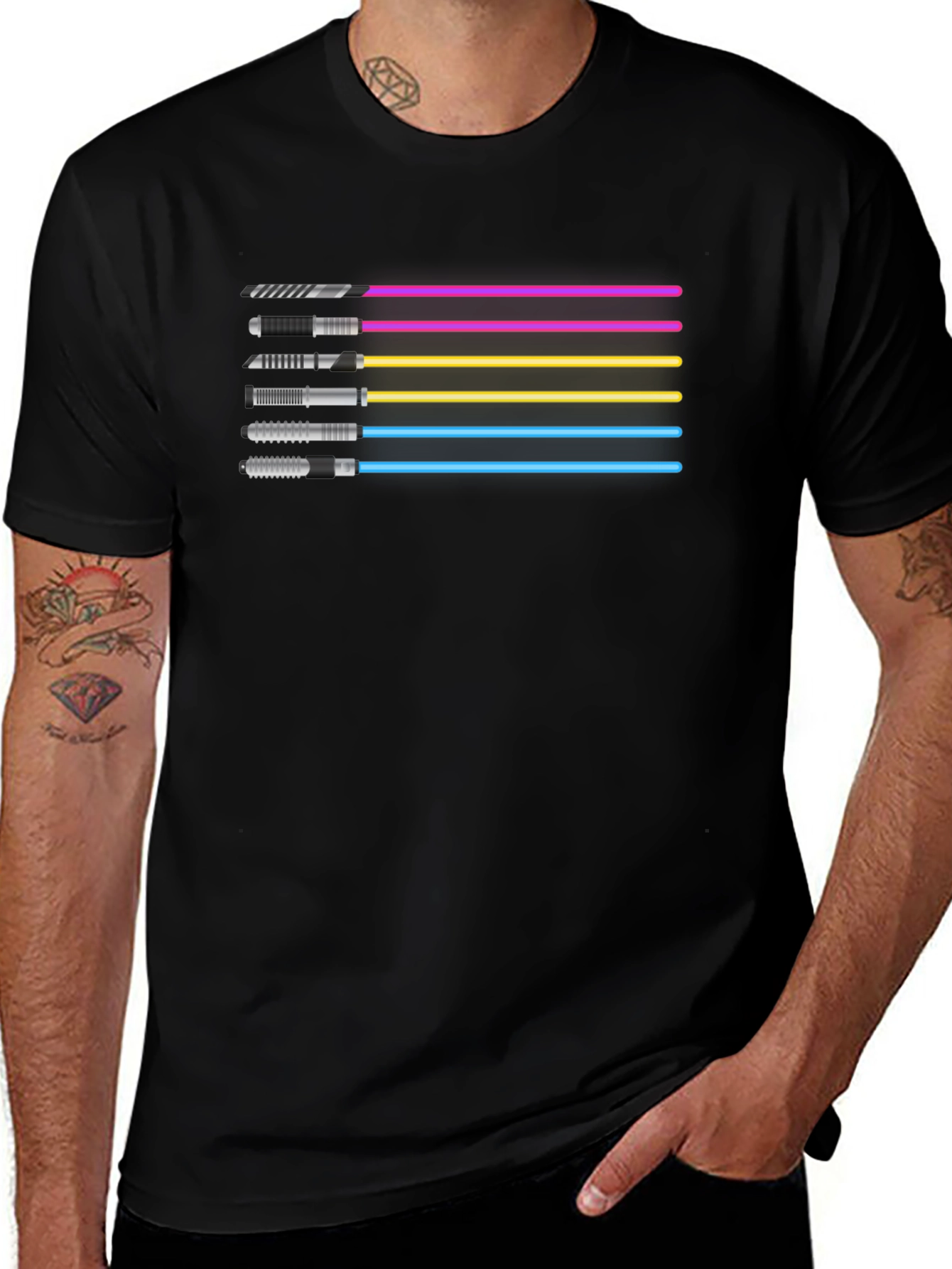 Star Wars Lightsaber T-Shirt - Sci-Fi Tee
