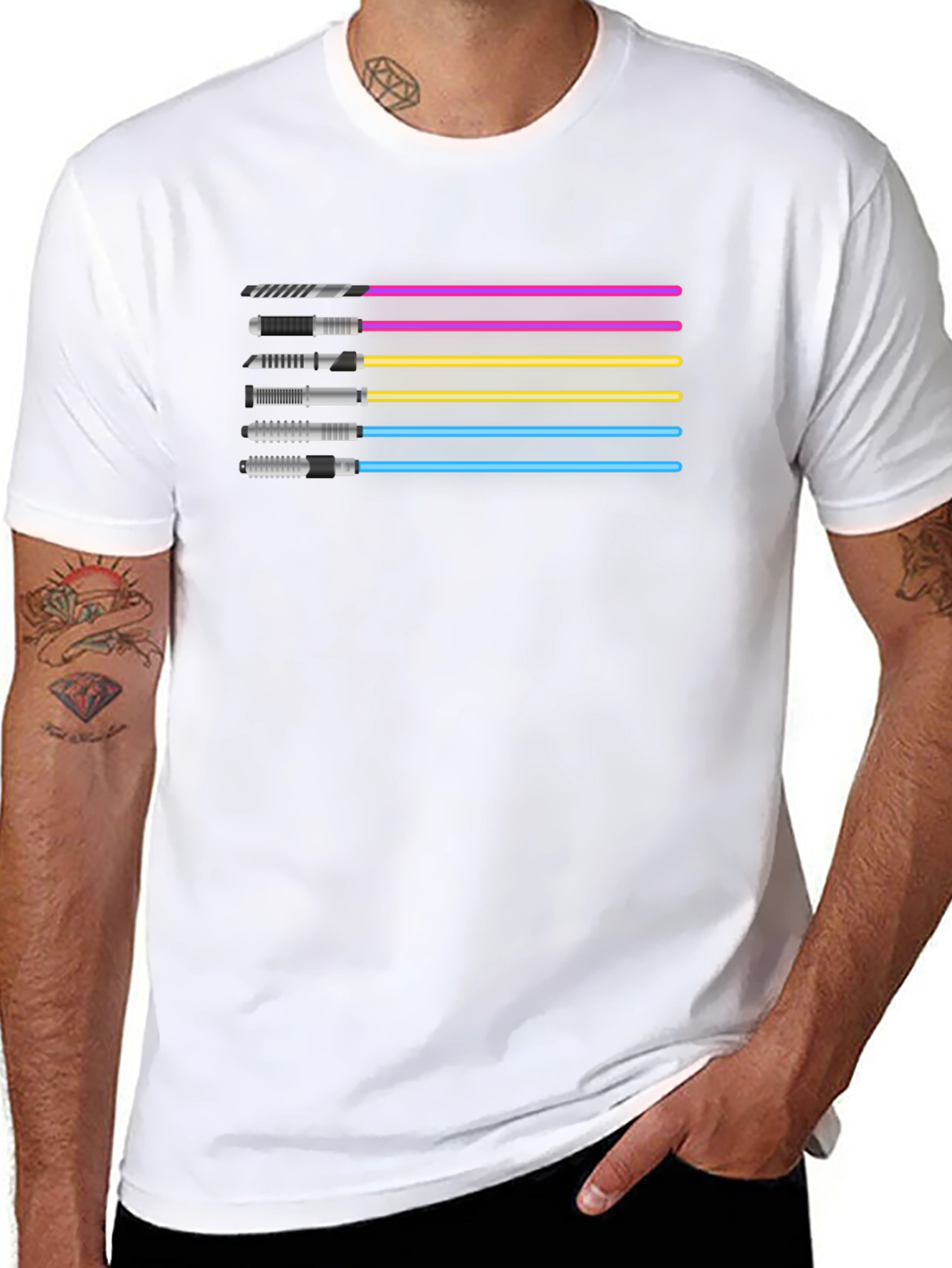 Star Wars Lightsaber T-Shirt - Sci-Fi Tee