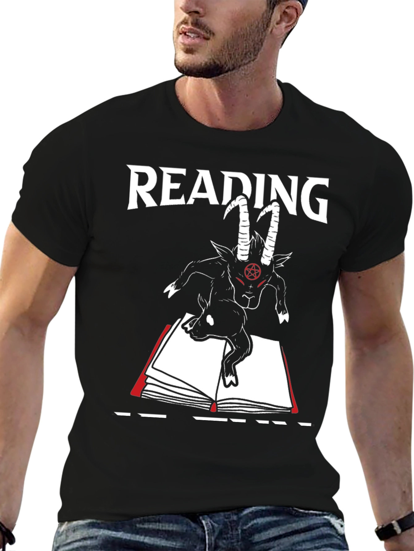 Reading Goat T-Shirt - Dark Humor Tee