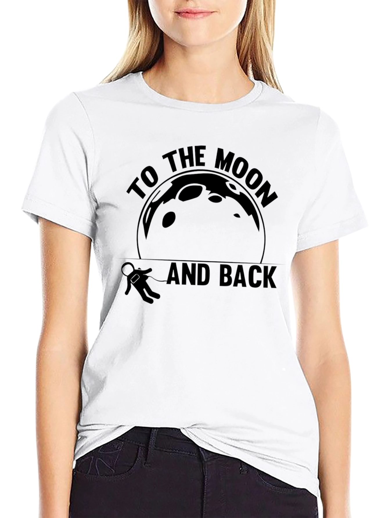 To The Moon And Back T-Shirt - Black