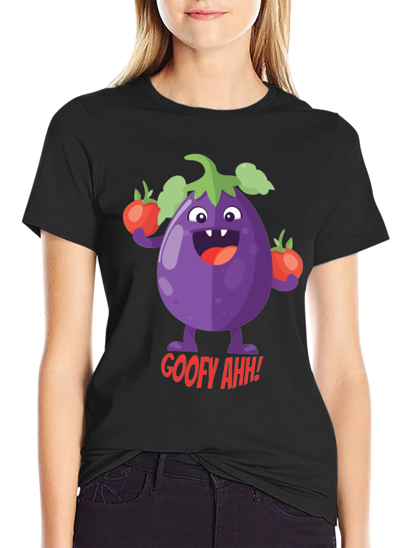 Goofy Eggplant Graphic Tee