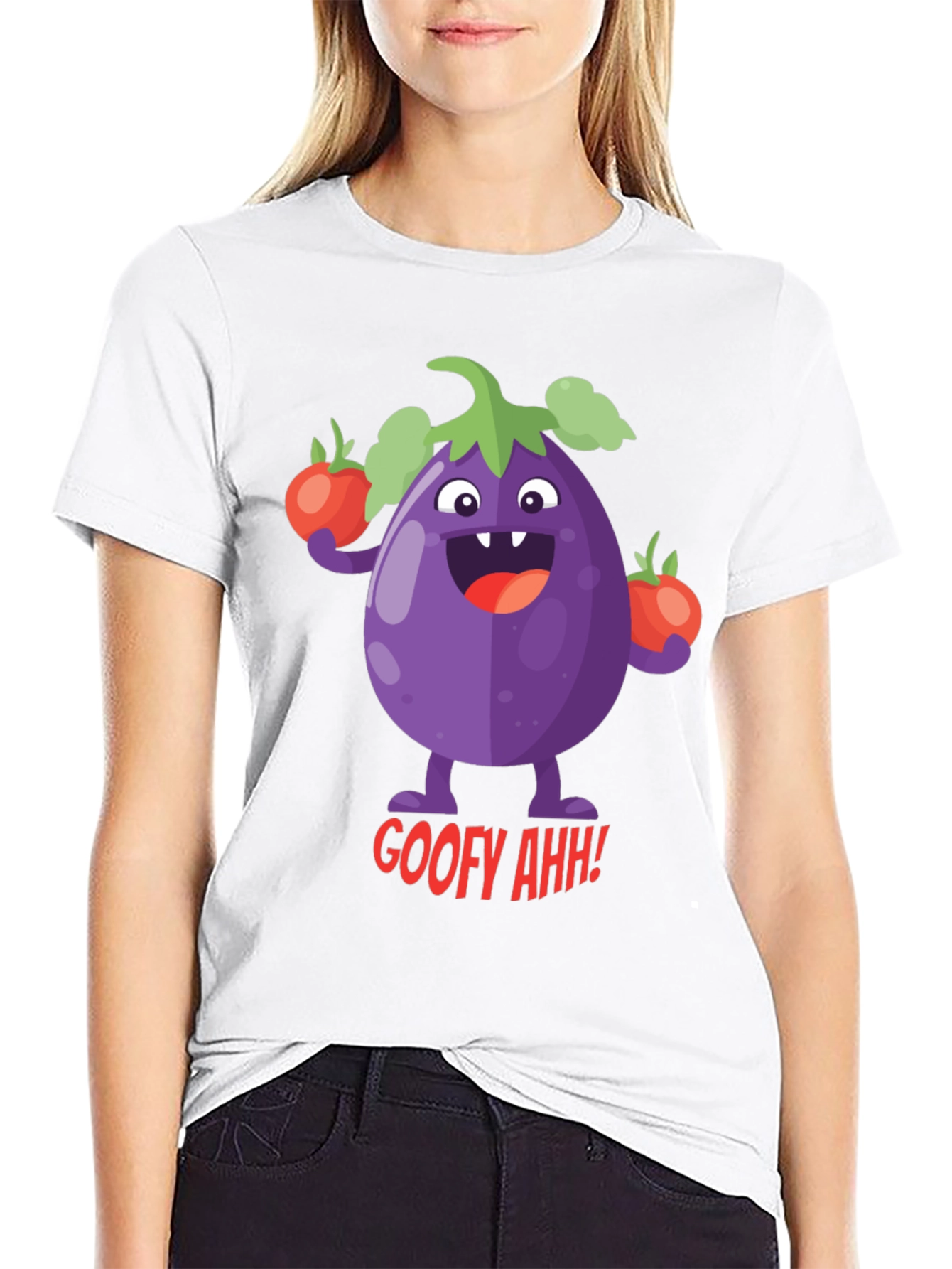 Goofy Eggplant Graphic Tee
