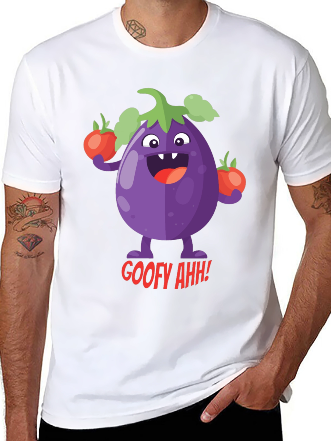 Goofy Eggplant Graphic Tee