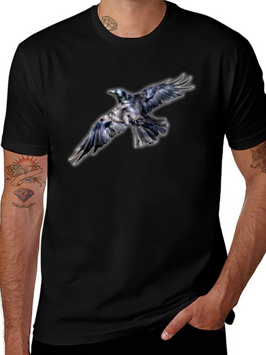 Raven Graphic Black T-Shirt