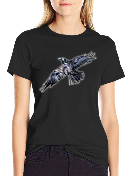 Raven Graphic Black T-Shirt