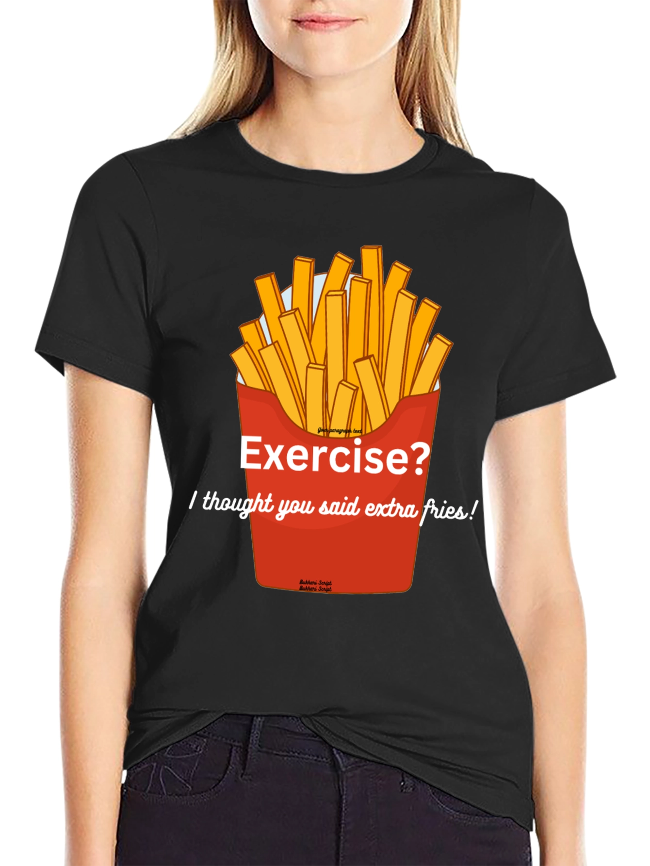 Extra Fries T-Shirt - Funny Foodie Tee
