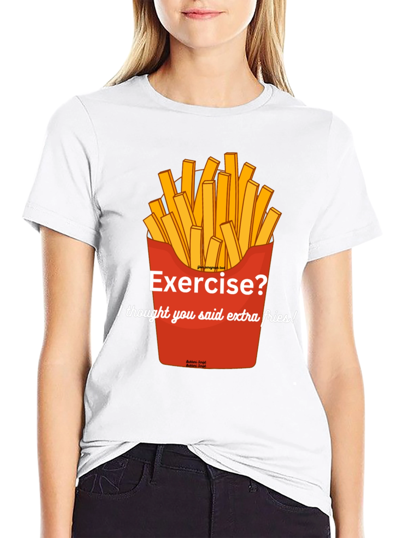 Extra Fries T-Shirt - Funny Foodie Tee