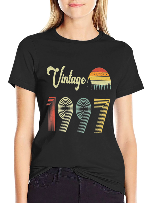 Vintage 1997 Birthday T-Shirt Retro Style Soft Cotton