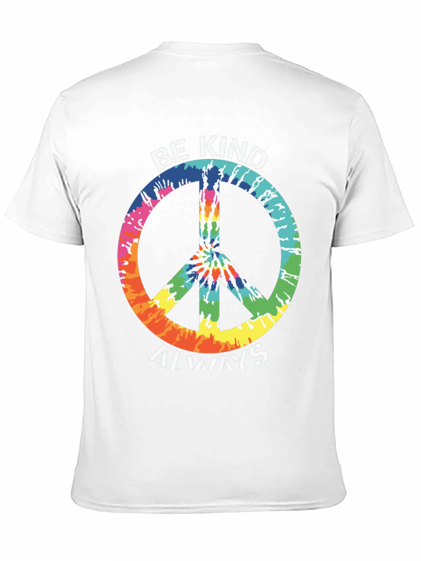 Be Kind Always Tie Dye Peace Sign T-Shirt