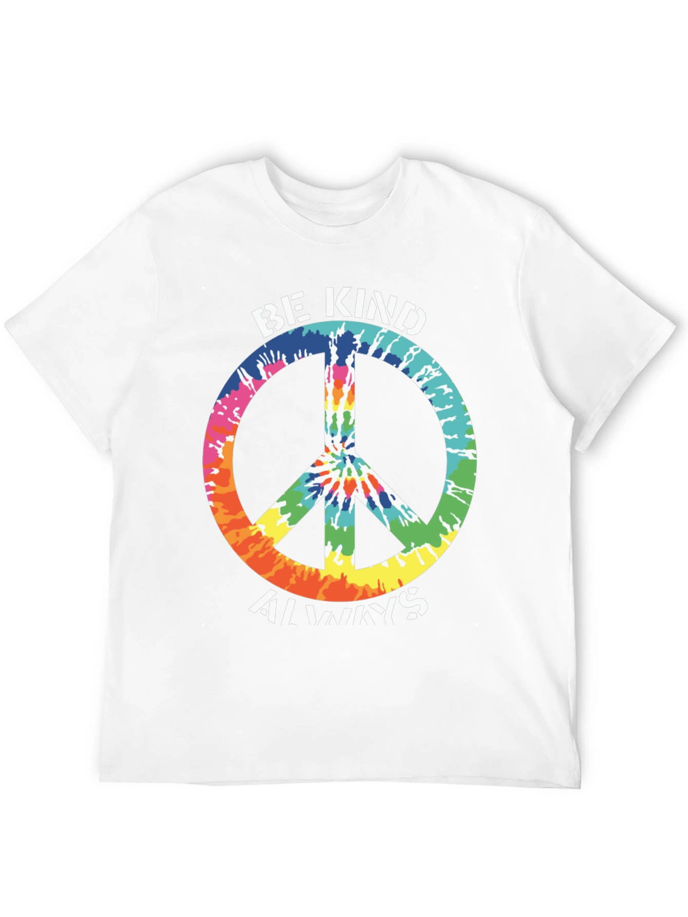 Be Kind Always Tie Dye Peace Sign T-Shirt