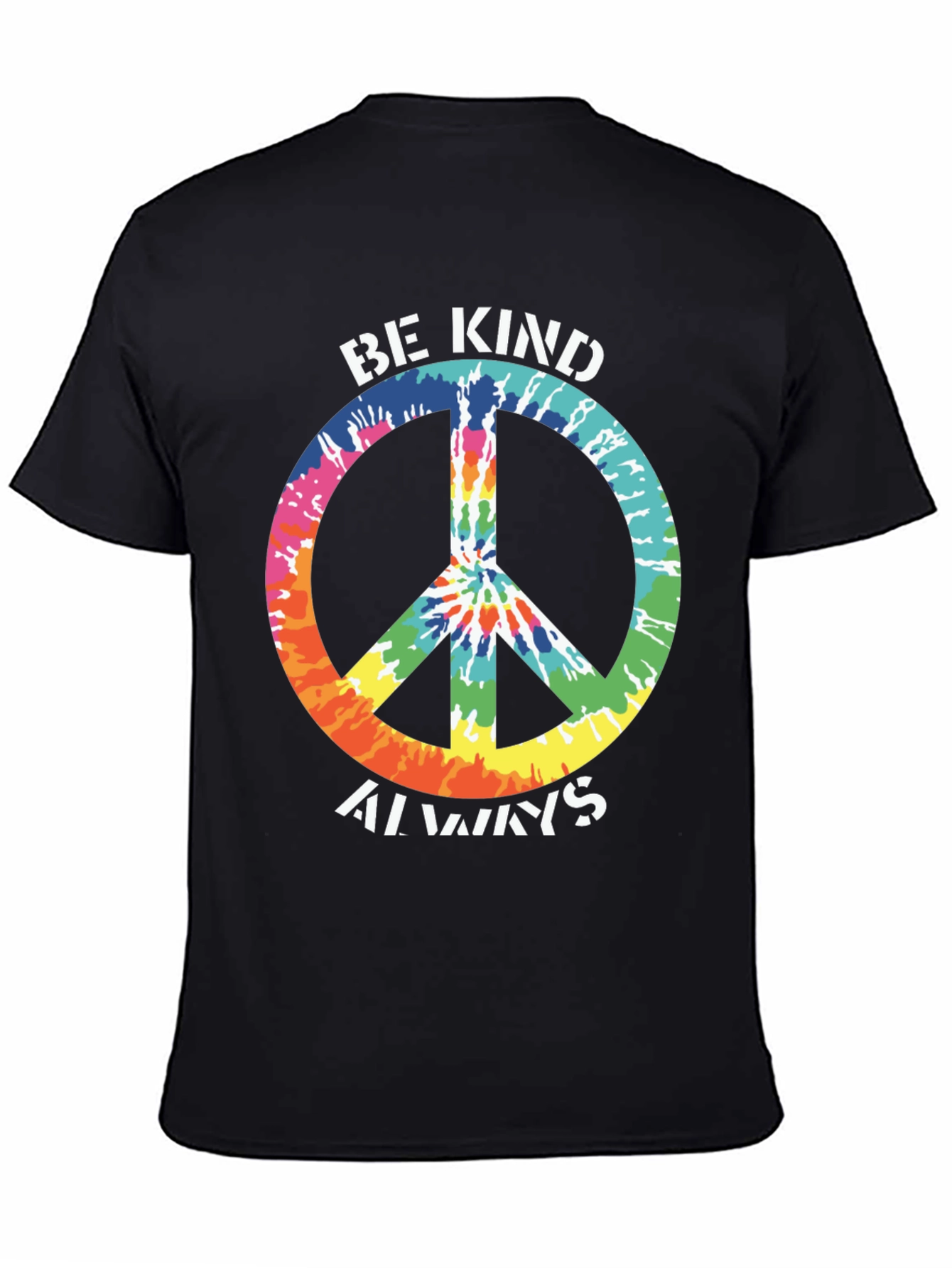Be Kind Always Tie Dye Peace Sign T-Shirt