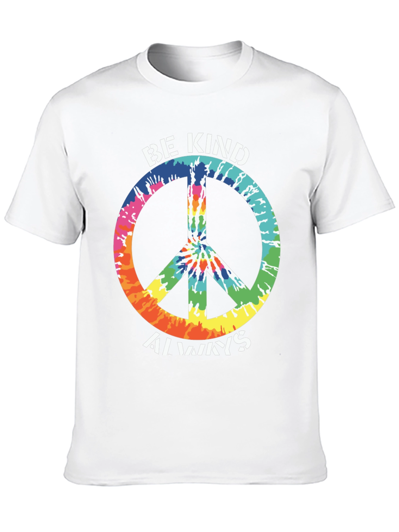 Be Kind Always Tie Dye Peace Sign T-Shirt