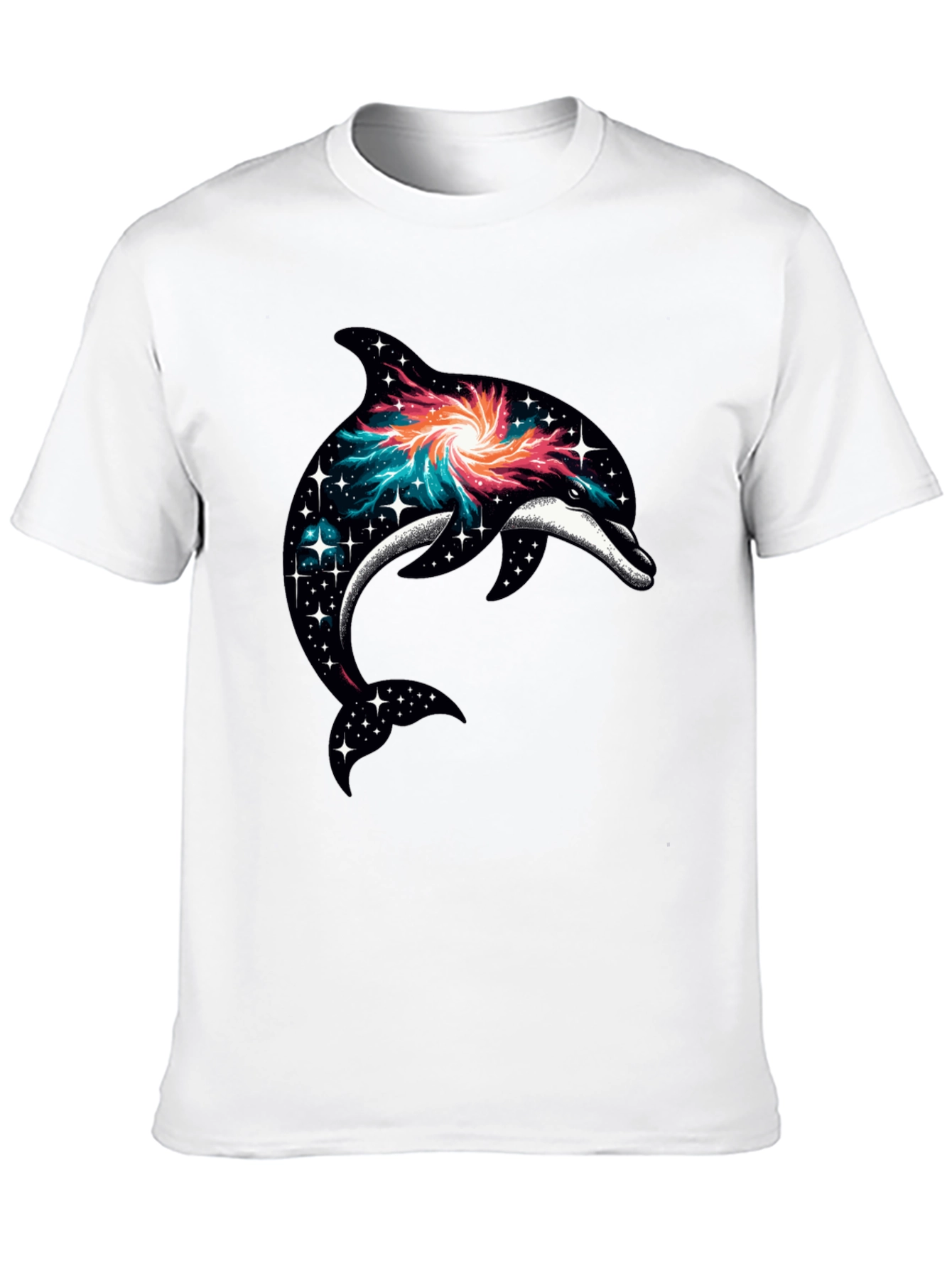 Galaxy Dolphin Graphic T-Shirt