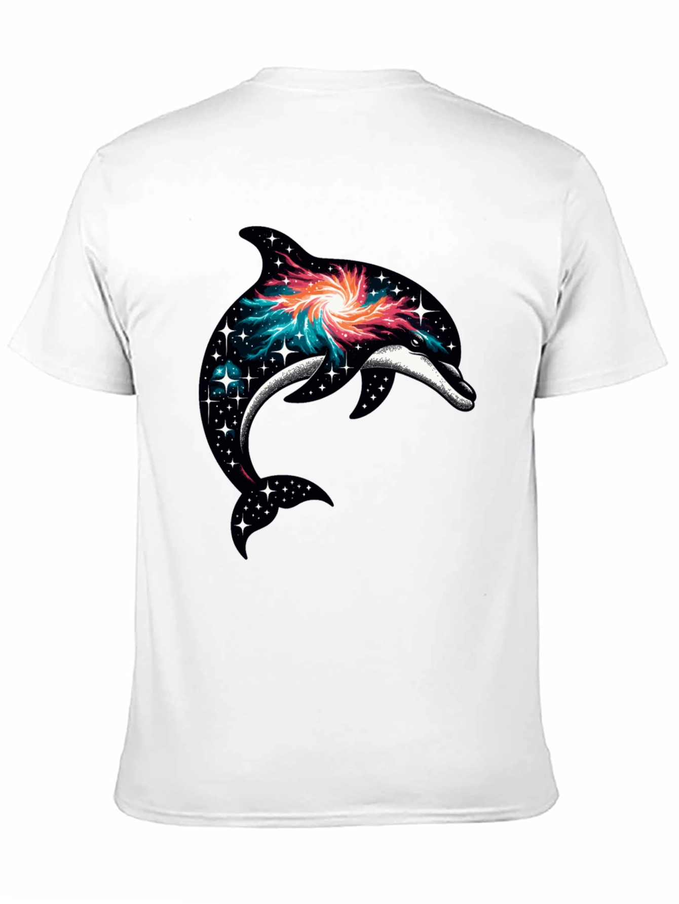Galaxy Dolphin Graphic T-Shirt