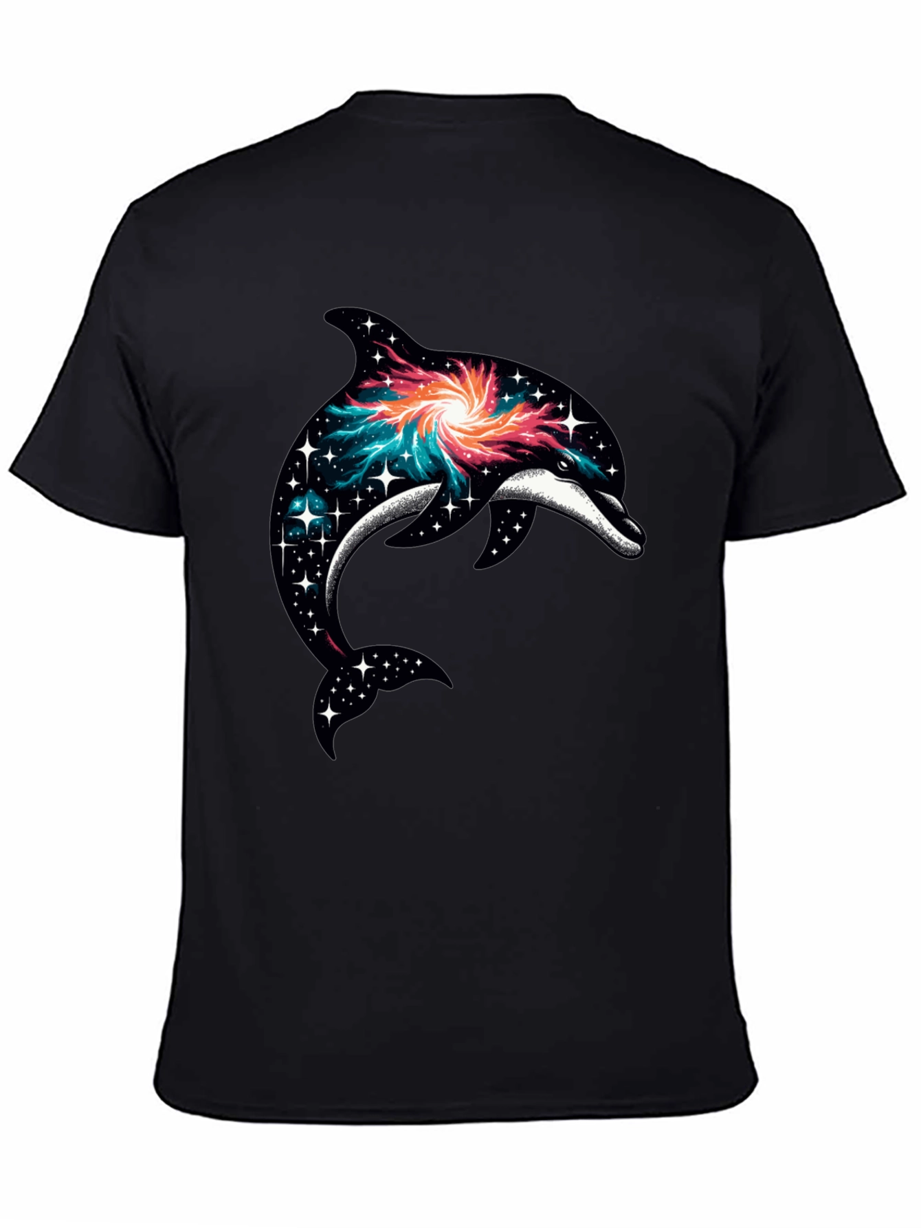 Galaxy Dolphin Graphic T-Shirt