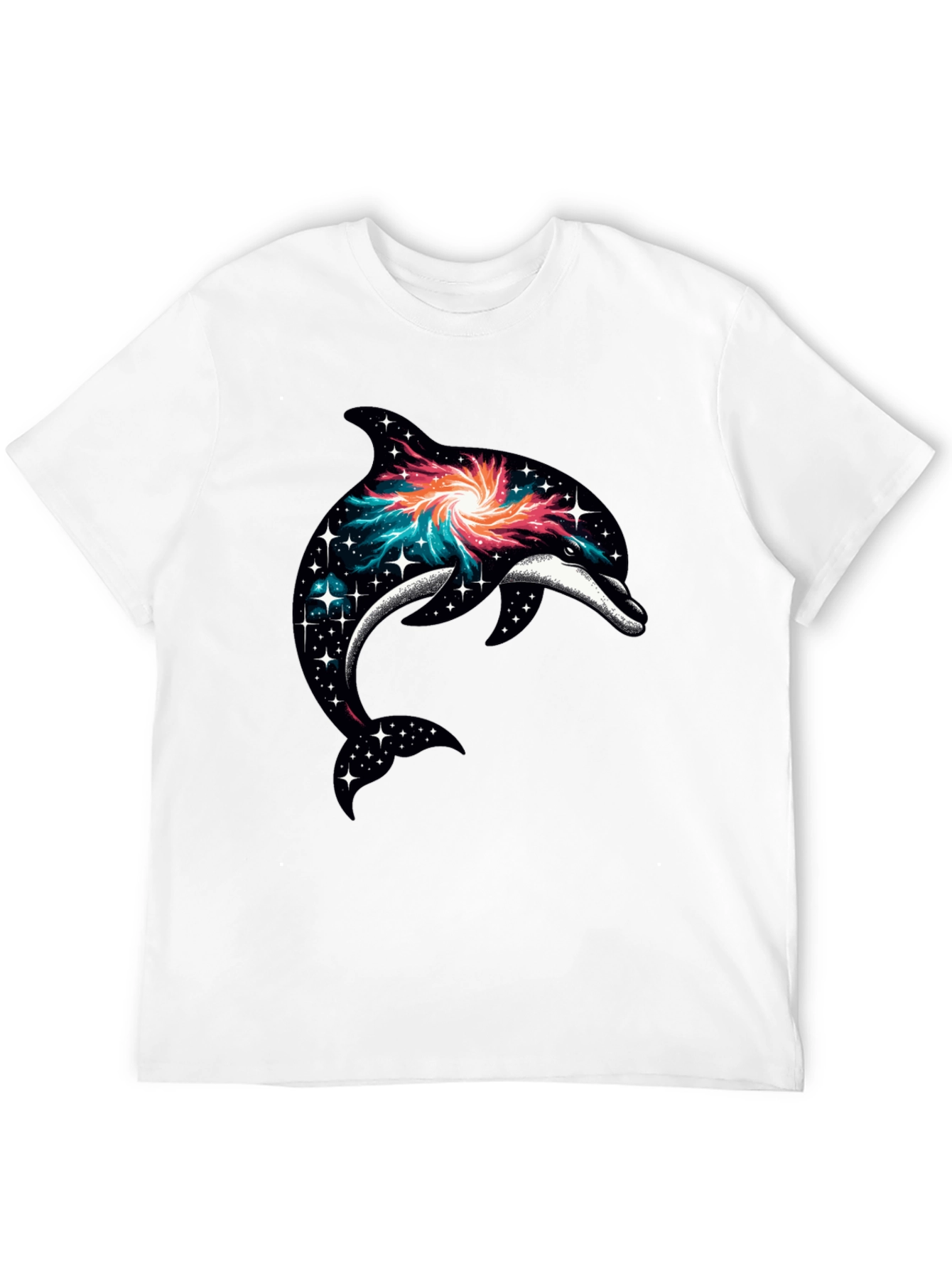 Galaxy Dolphin Graphic T-Shirt