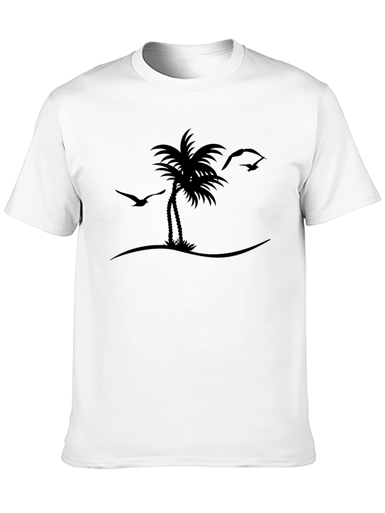 Island Life Tee - Black Palm Tree Graphic T-Shirt