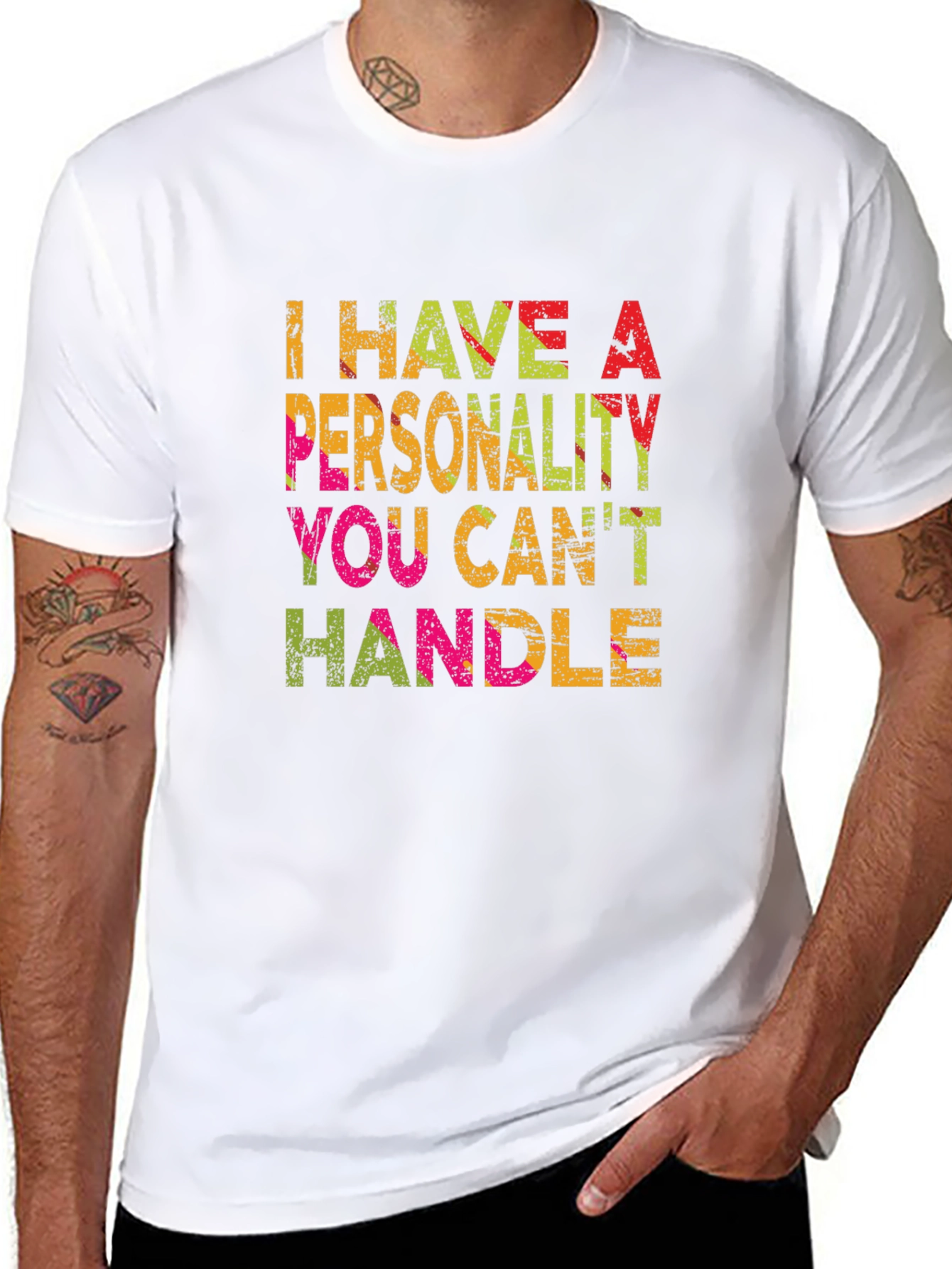 I Have A Personality You Cant Handle Black Tee