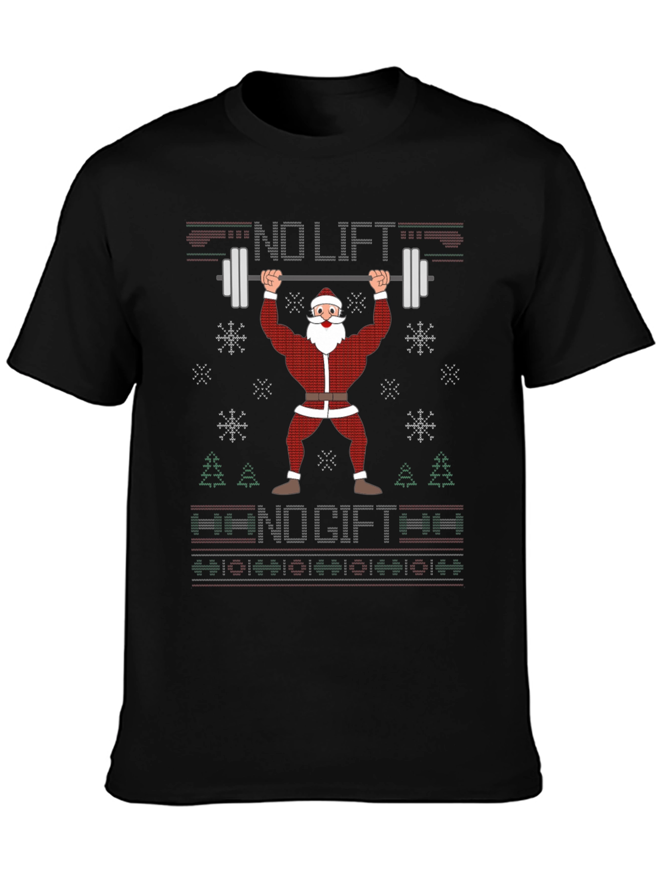 No Lift No Gift Funny Santa Christmas T-Shirt