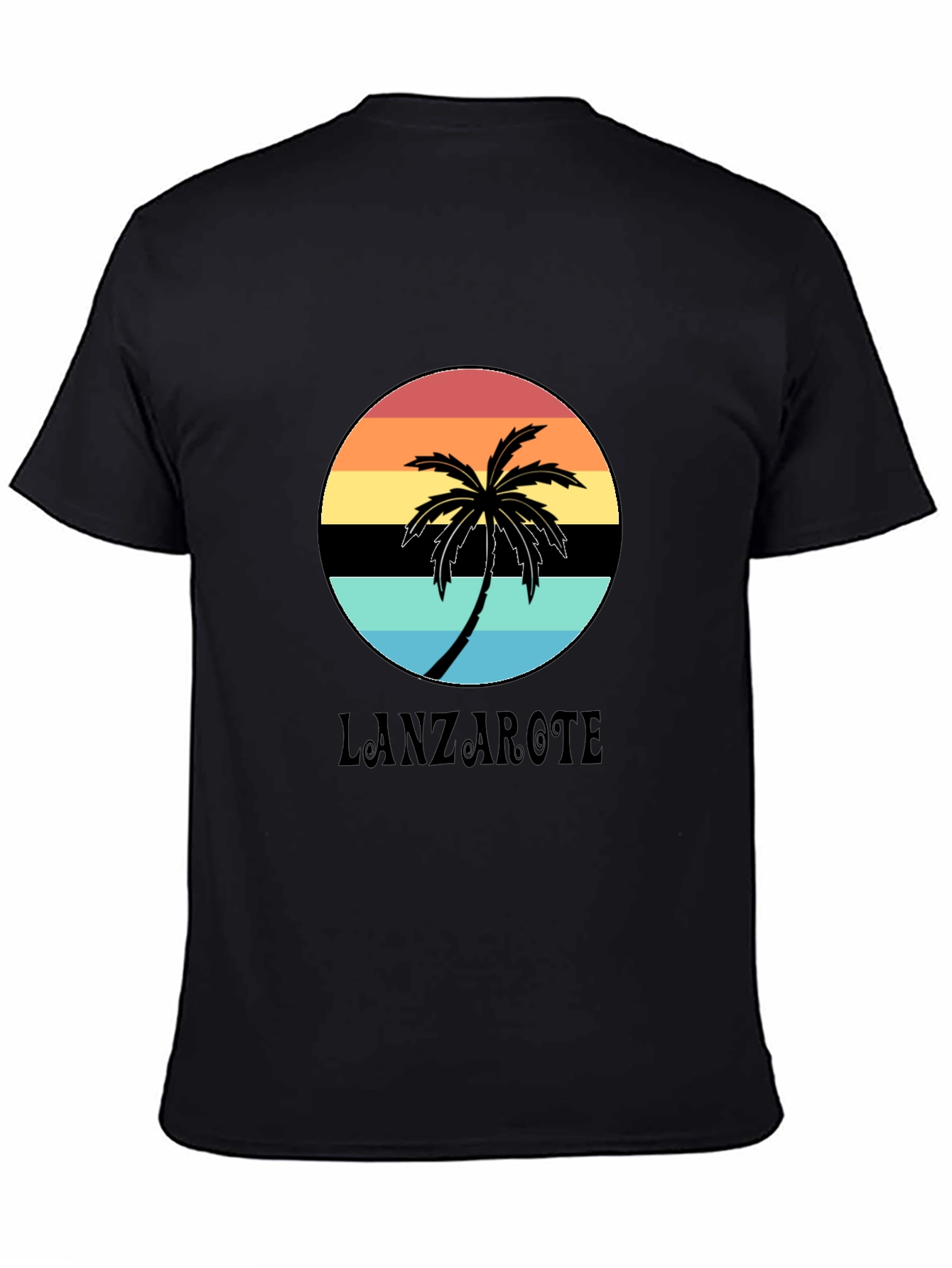 Lanzarote Palm Sunset Graphic Tee