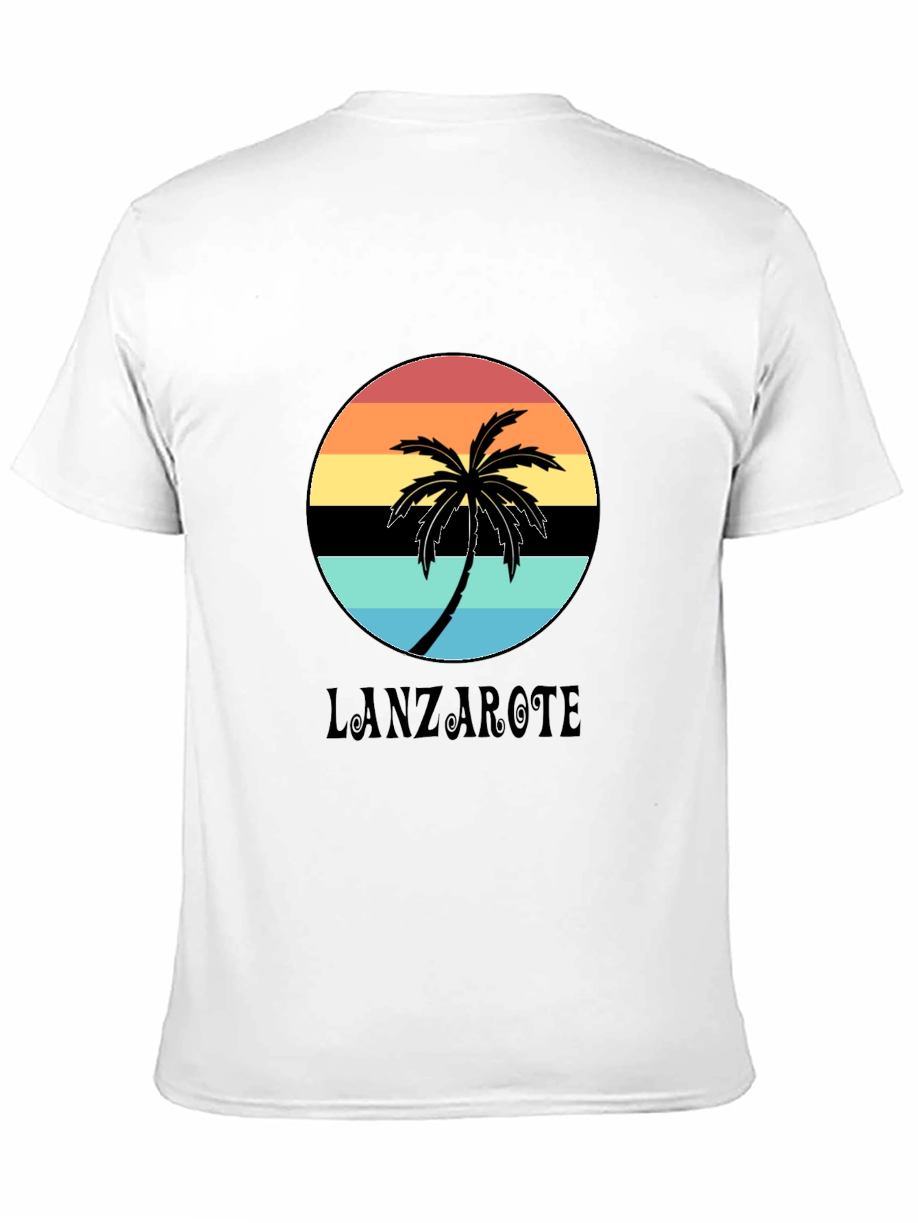 Lanzarote Palm Sunset Graphic Tee