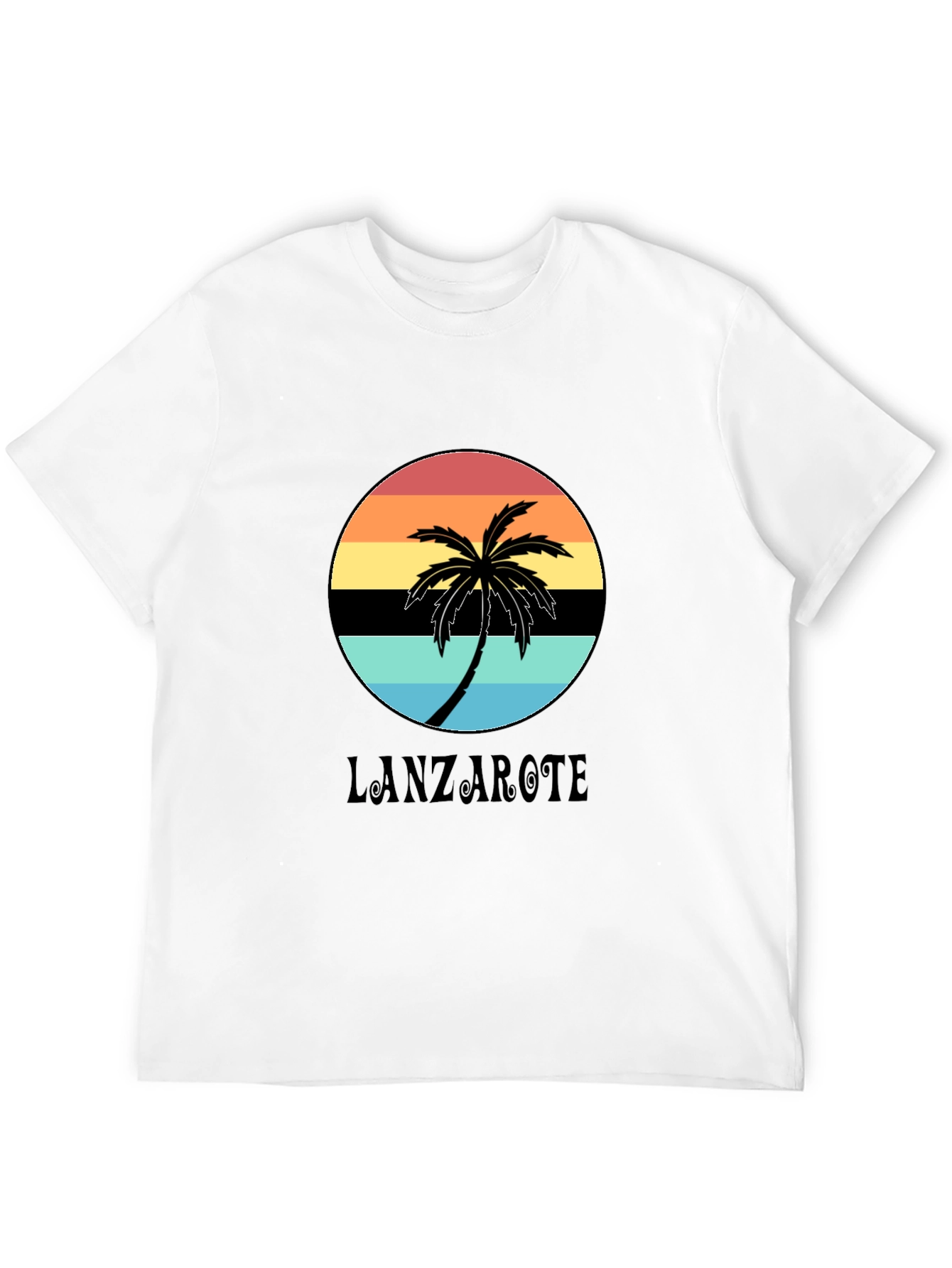 Lanzarote Palm Sunset Graphic Tee