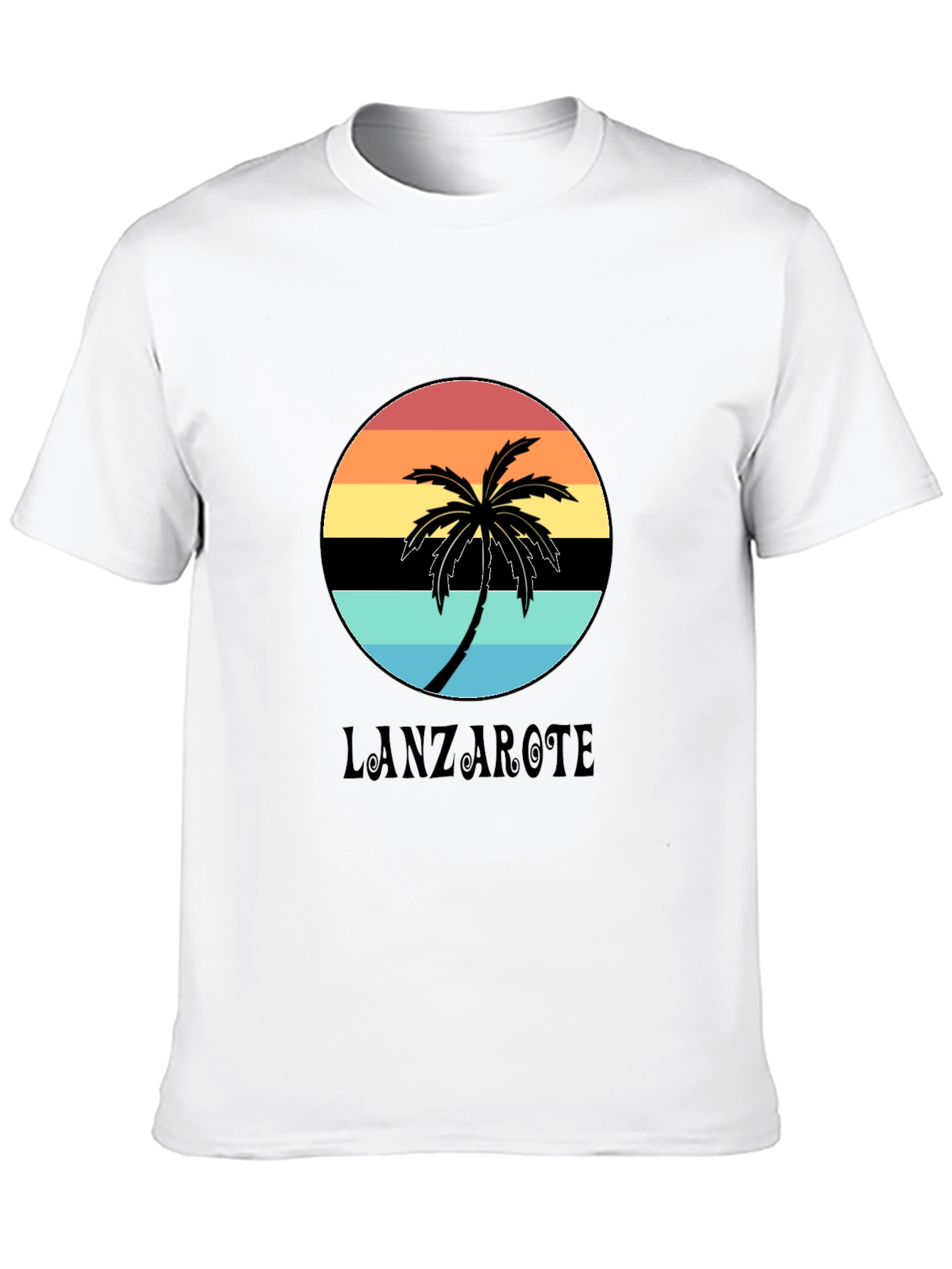 Lanzarote Palm Sunset Graphic Tee