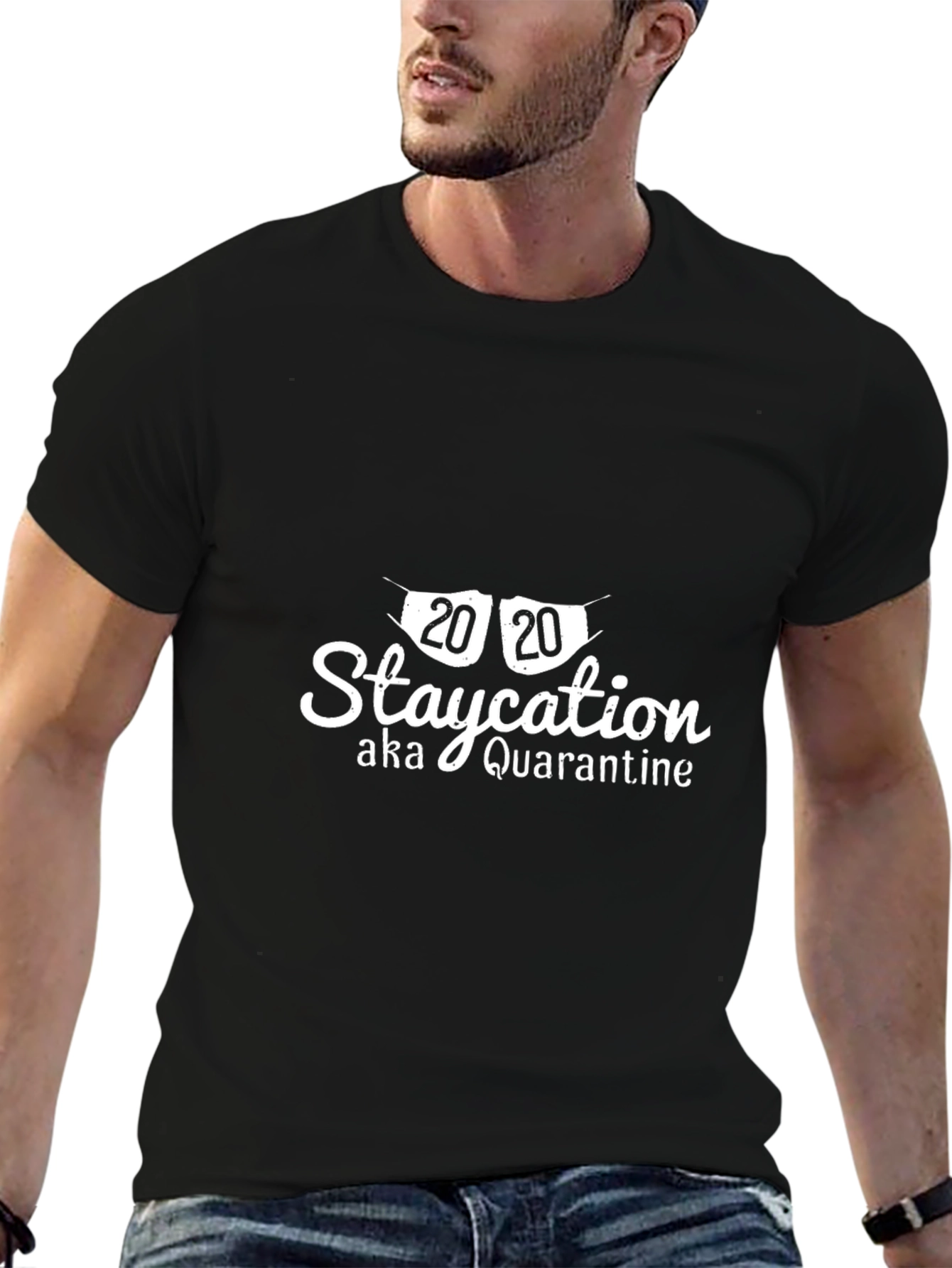 Staycation Quarantine Graphic Tee