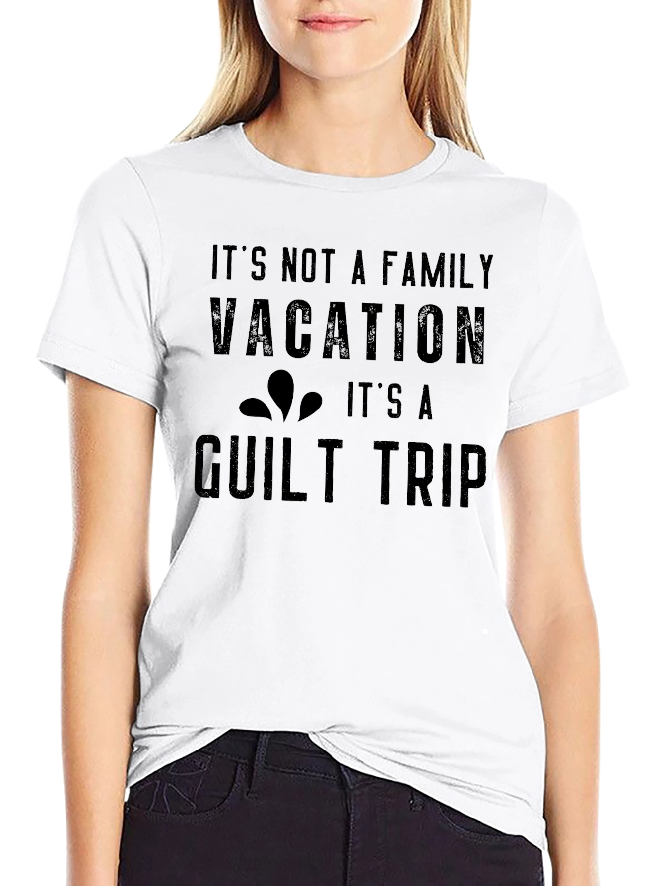 Funny Family Vacation Guilt Trip Graphic Tee