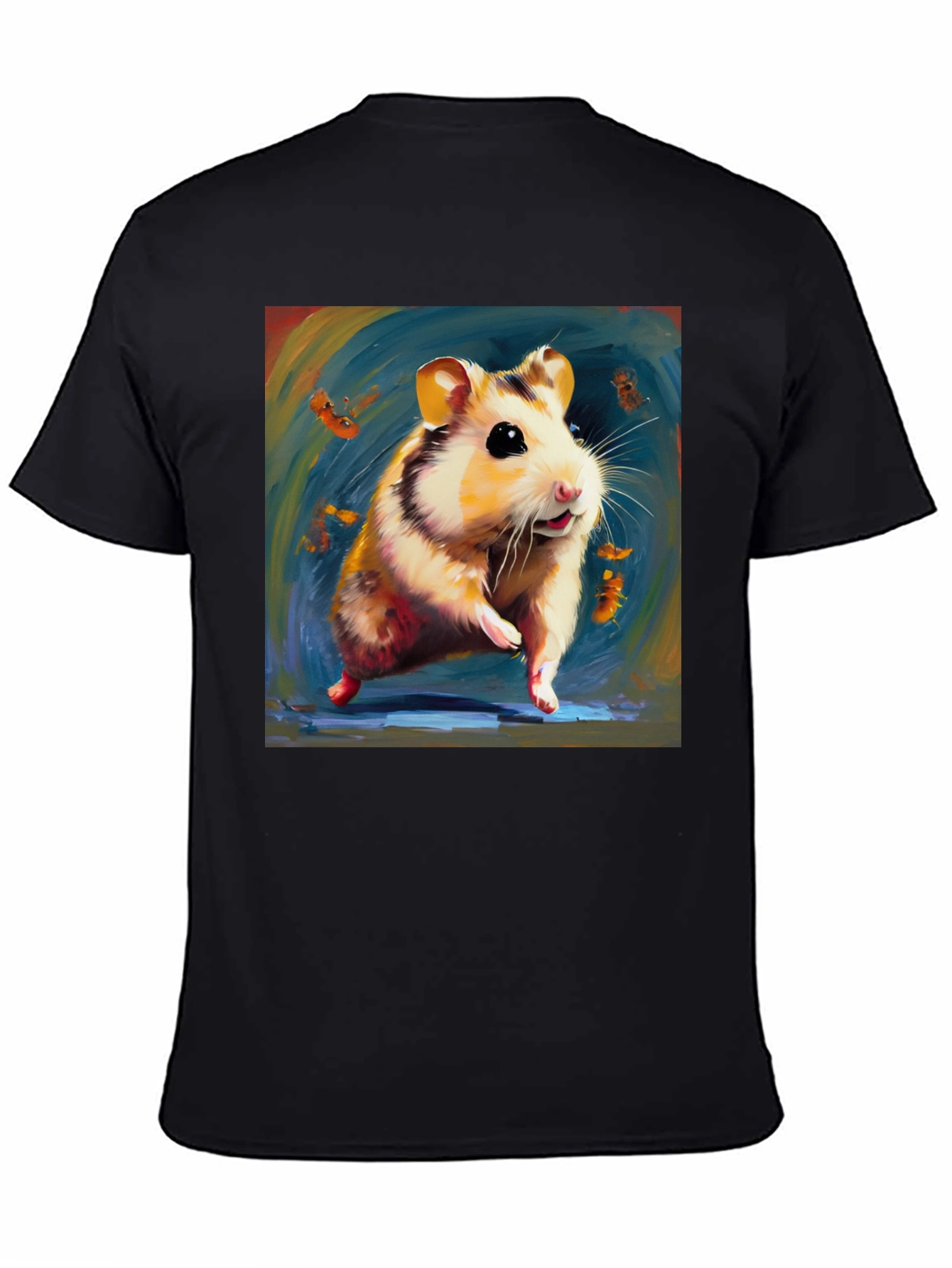 Hamster Graphic Black T-Shirt