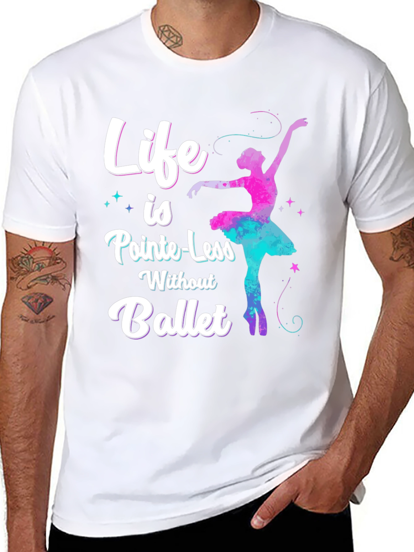 Life is Pointe-Less Ballet Graphic Tee