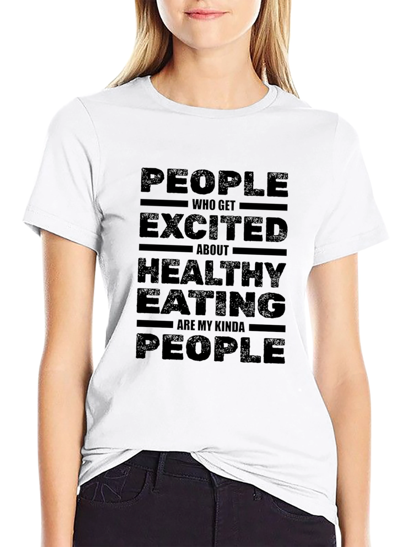 Healthy Eating T-Shirt - People Who Get Excited