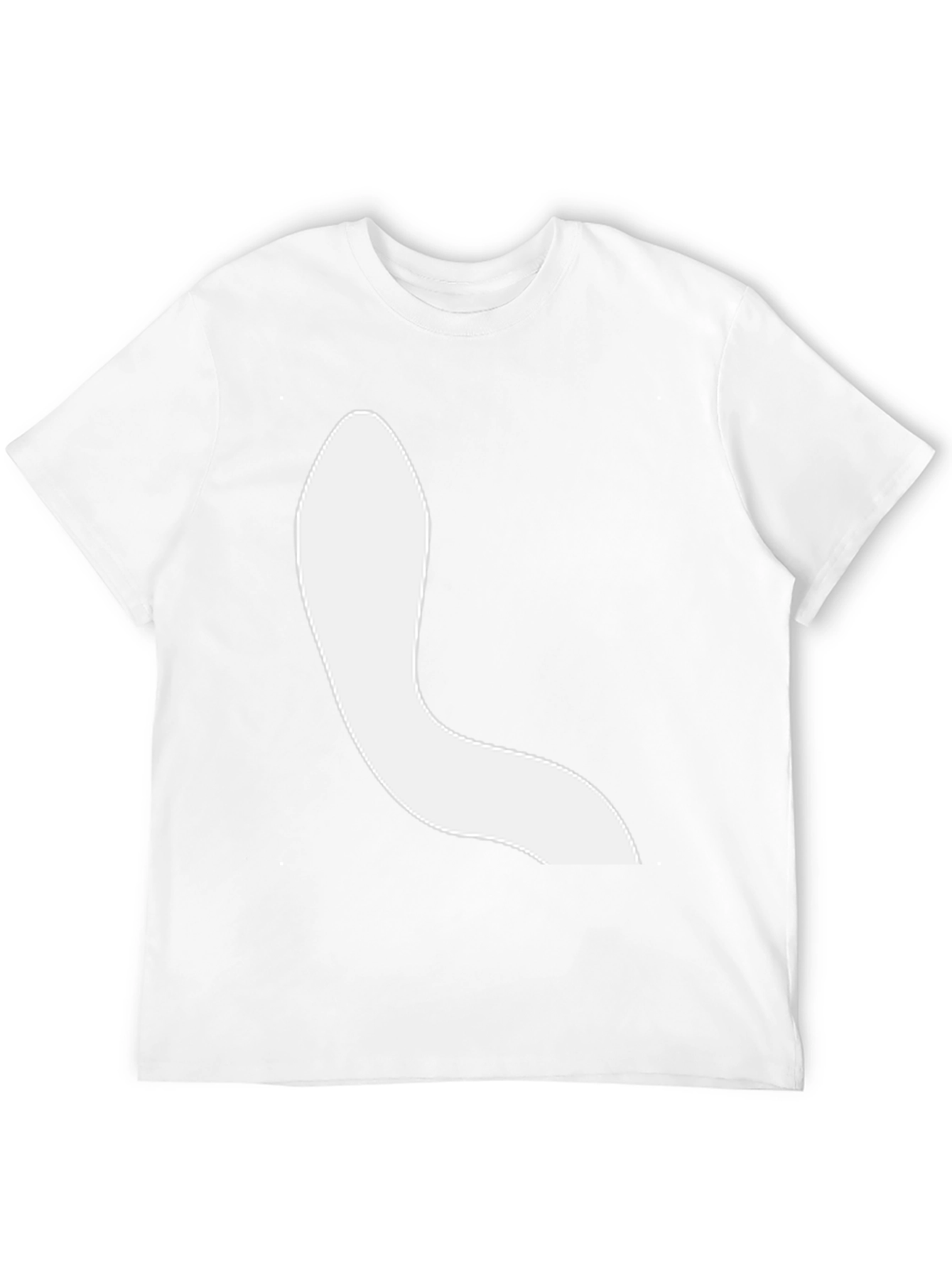 Modern Black Tee with Abstract White Design