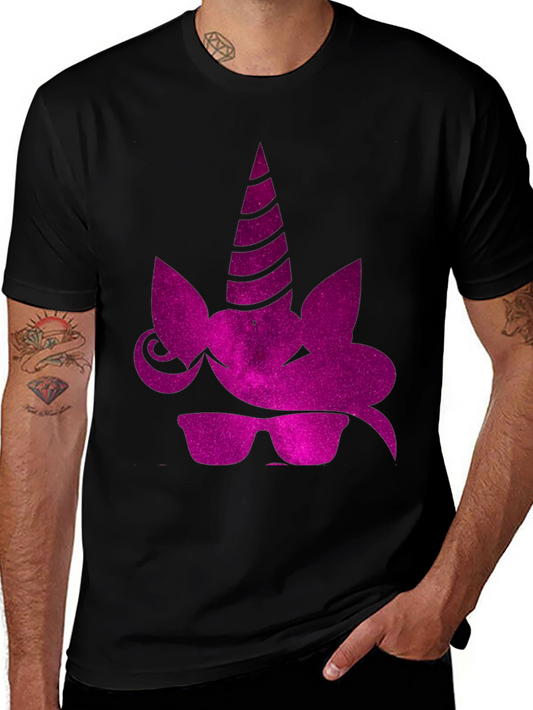 Cool Unicorn Tee - Black Graphic T-Shirt