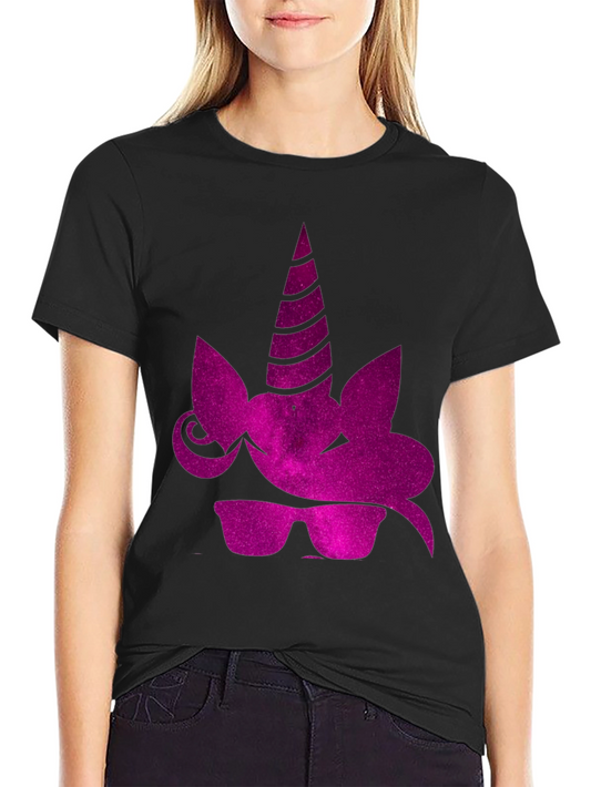 Cool Unicorn Tee - Black Graphic T-Shirt