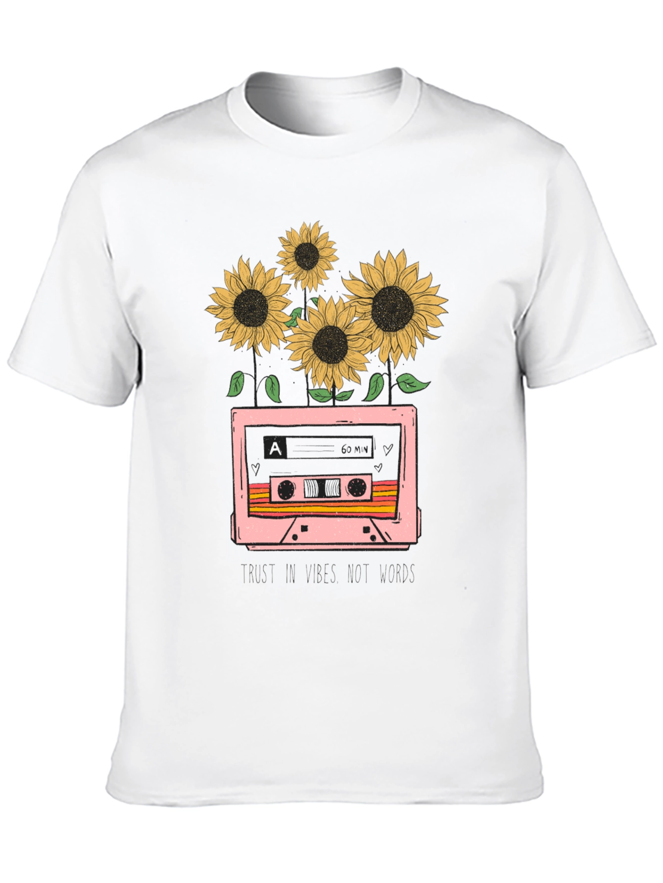 Sunflower Cassette Tape Graphic Tee