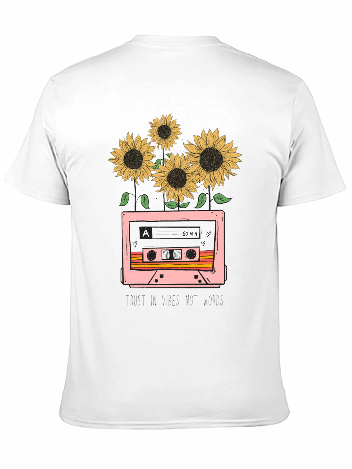 Sunflower Cassette Tape Graphic Tee
