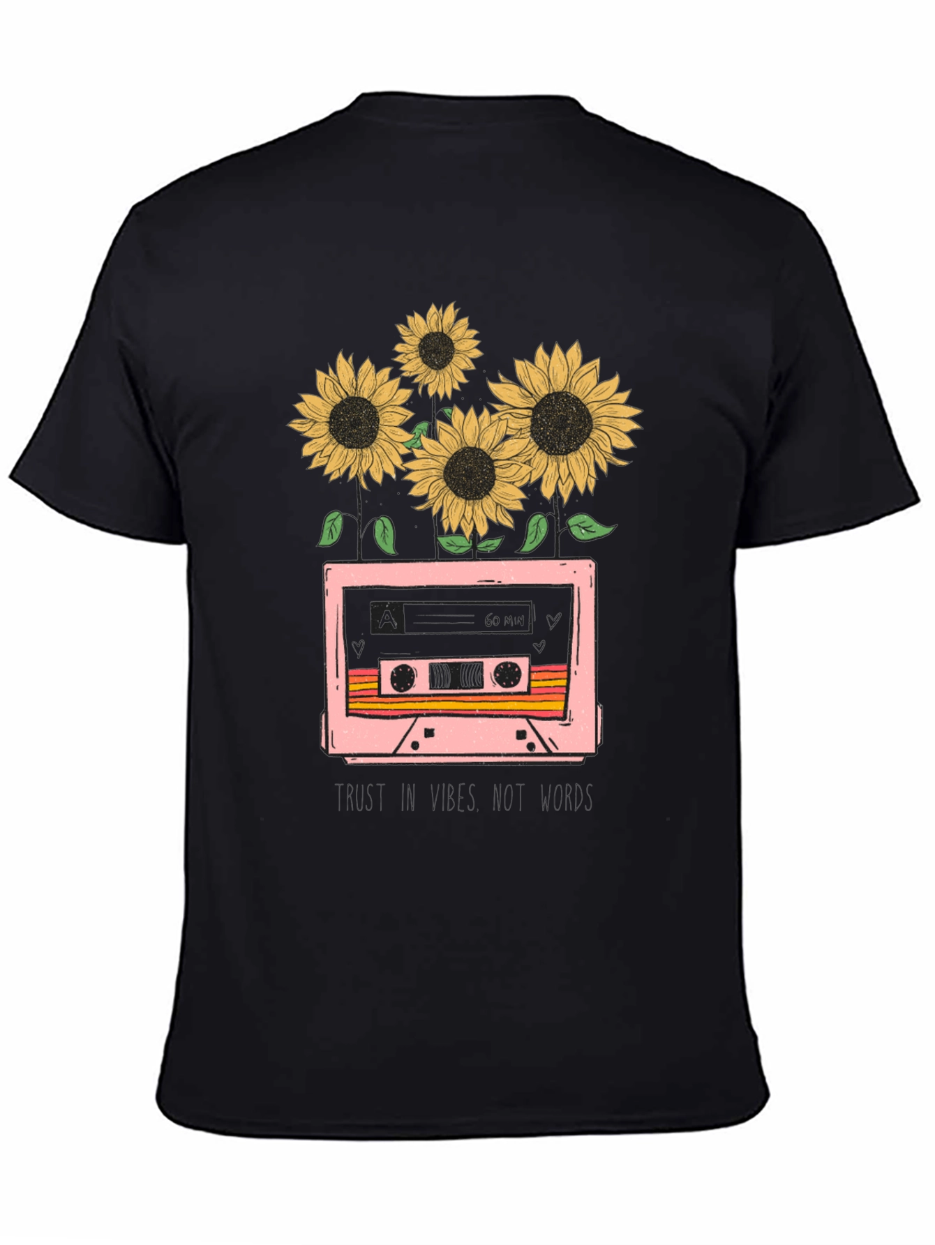 Sunflower Cassette Tape Graphic Tee