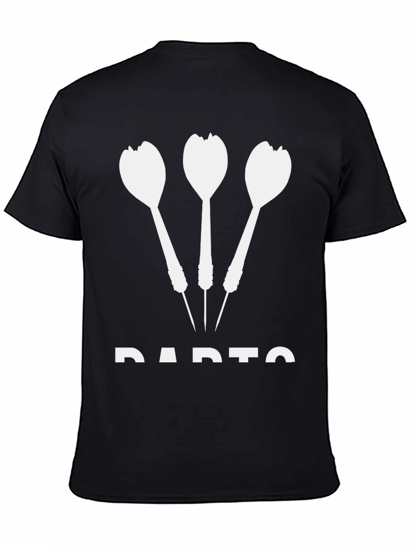 Darts Graphic T-Shirt - Black Cotton Tee