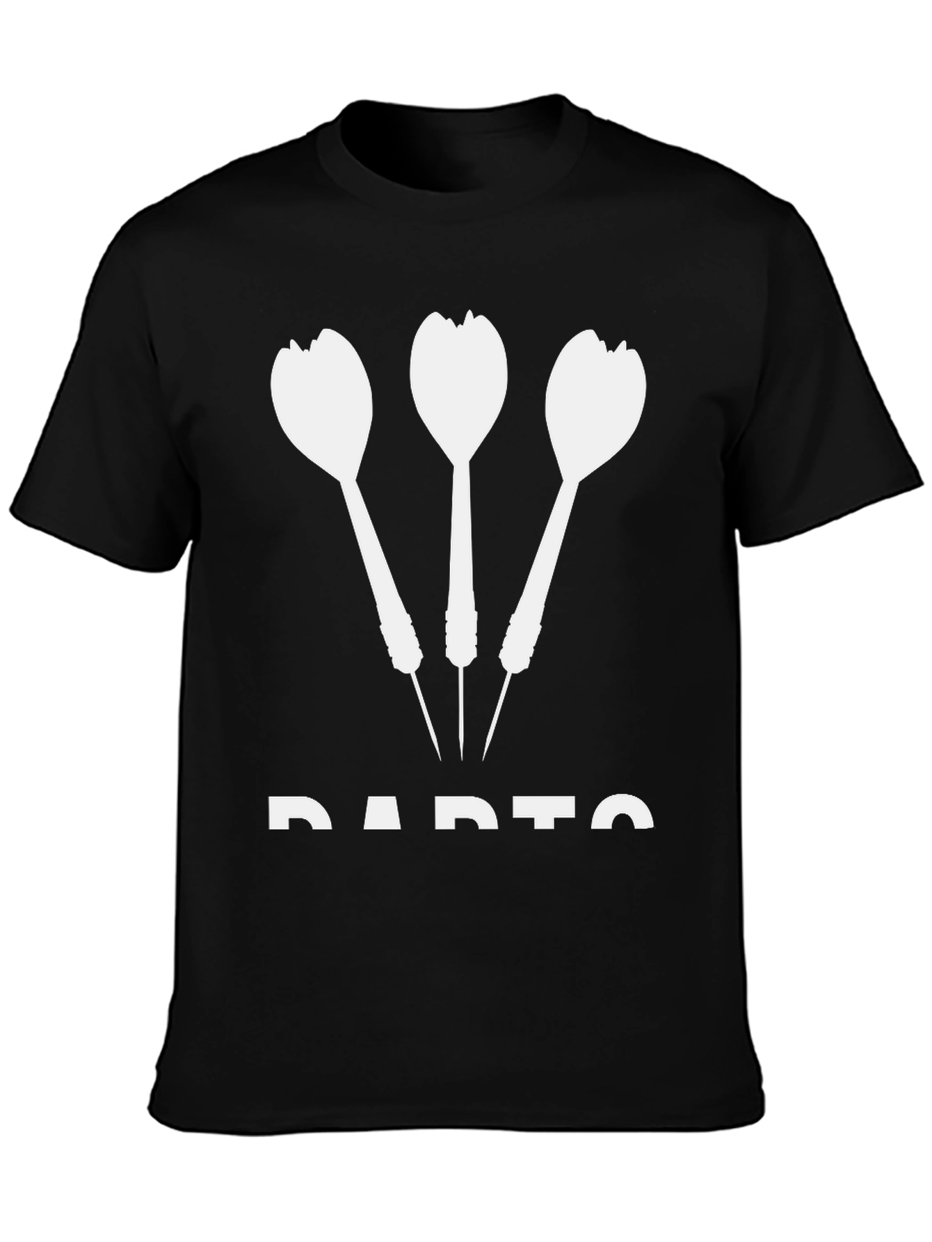 Darts Graphic T-Shirt - Black Cotton Tee