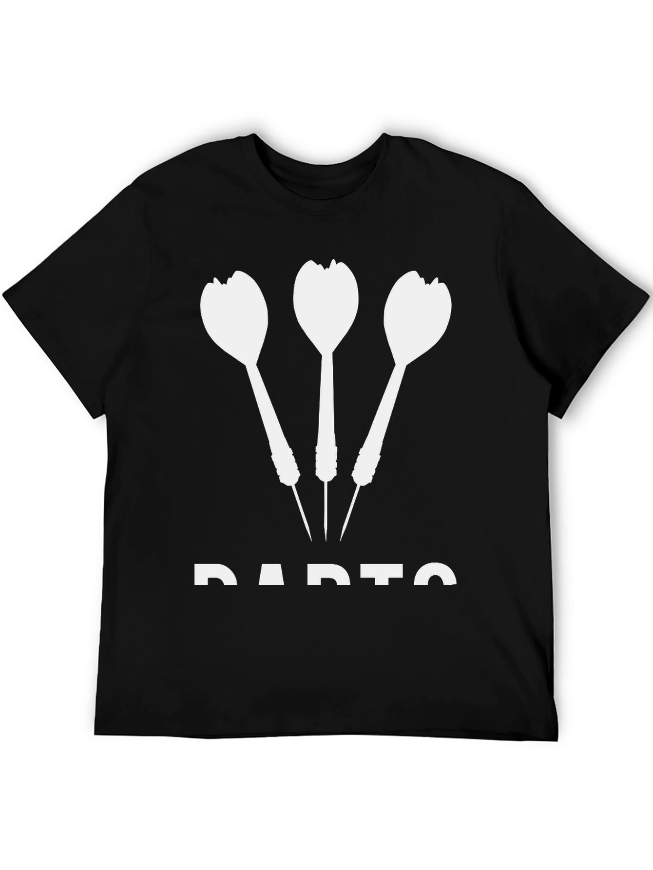 Darts Graphic T-Shirt - Black Cotton Tee