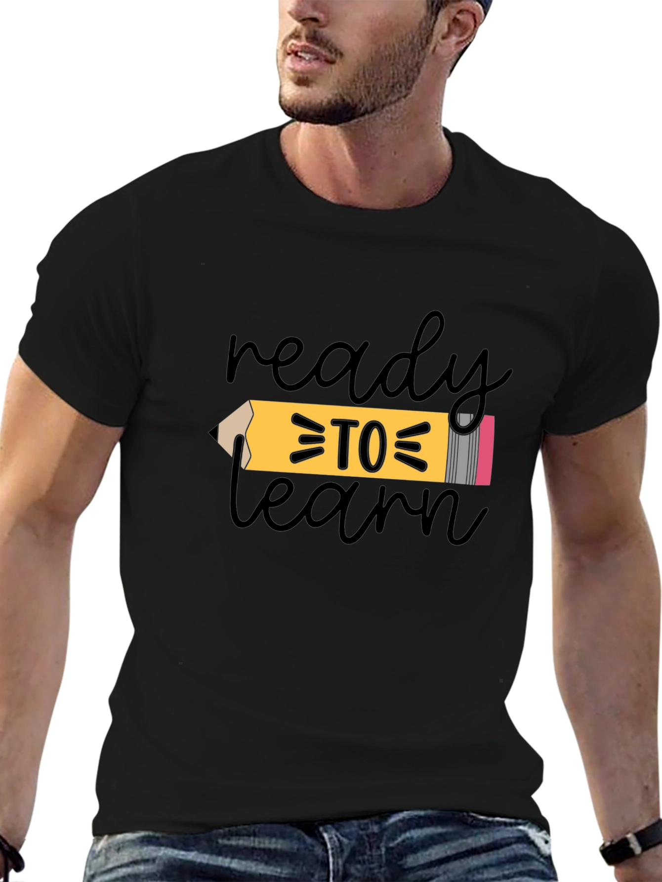 Ready to Learn Graphic Tee - Black