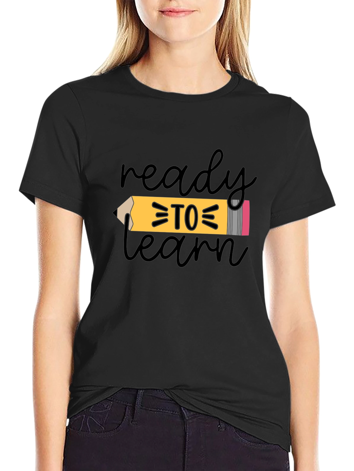 Ready to Learn Graphic Tee - Black
