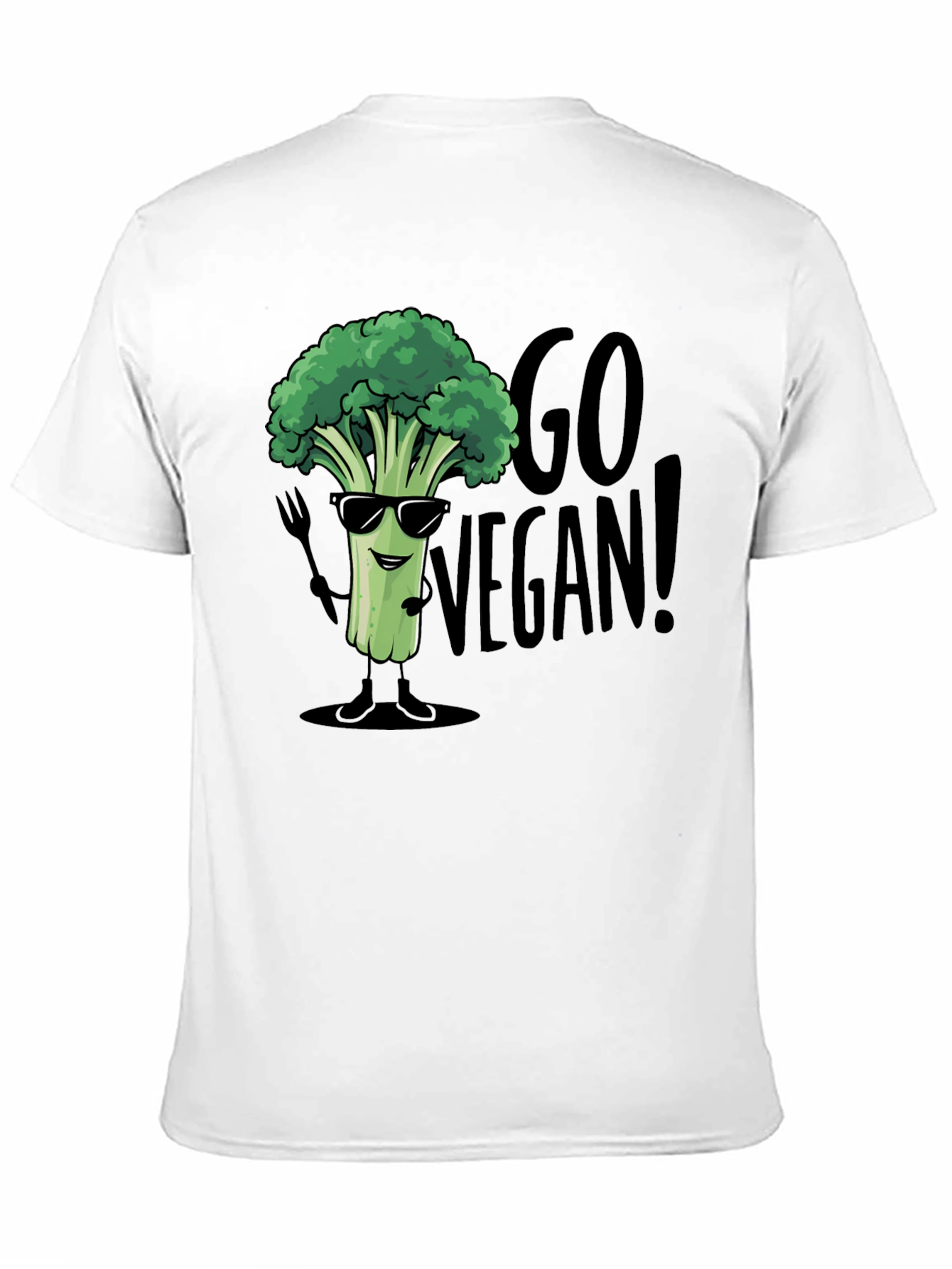 Go Vegan Broccoli T-Shirt - Funny Vegan Tee