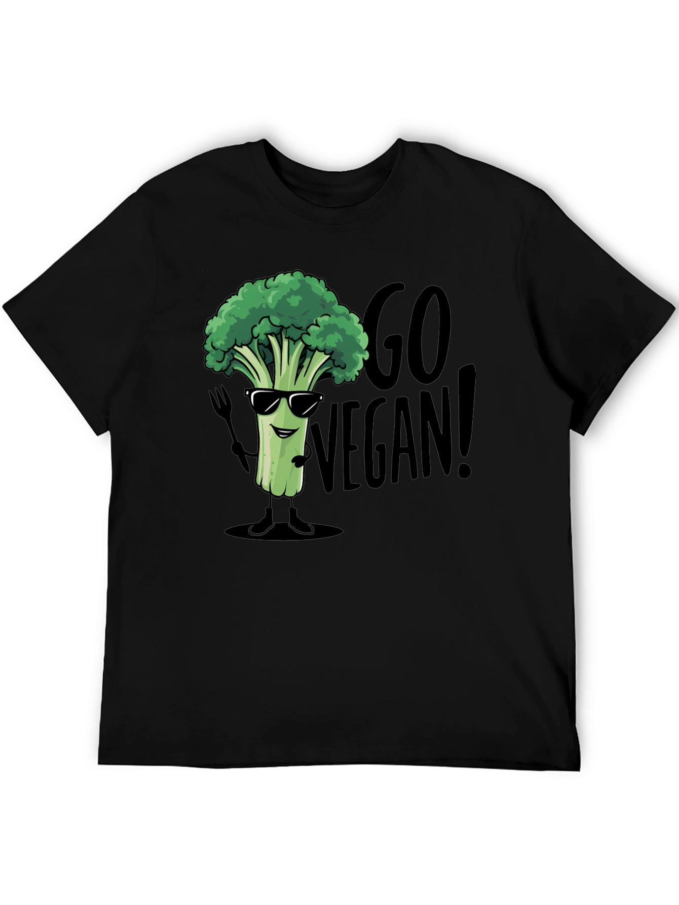 Go Vegan Broccoli T-Shirt - Funny Vegan Tee
