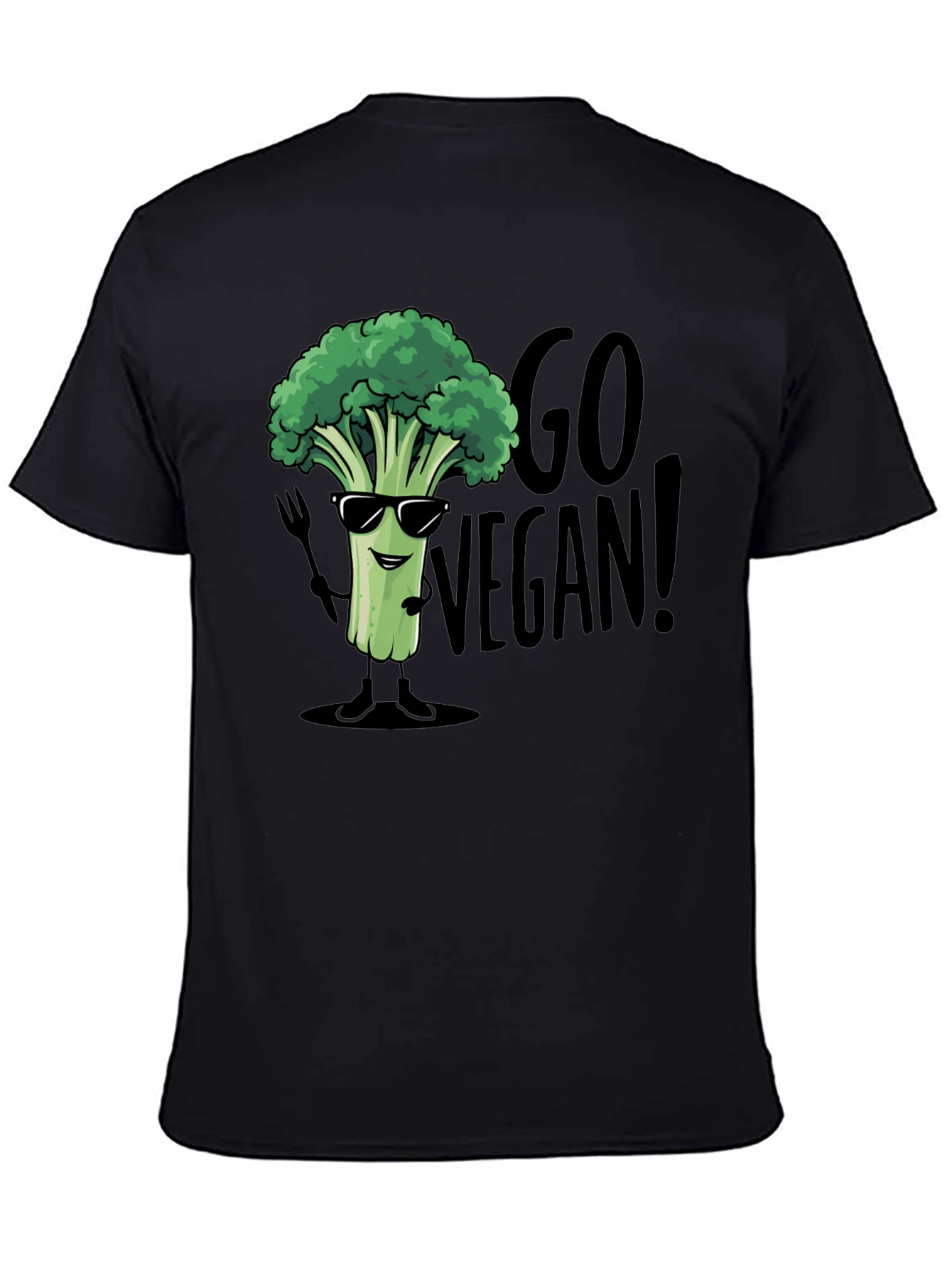 Go Vegan Broccoli T-Shirt - Funny Vegan Tee