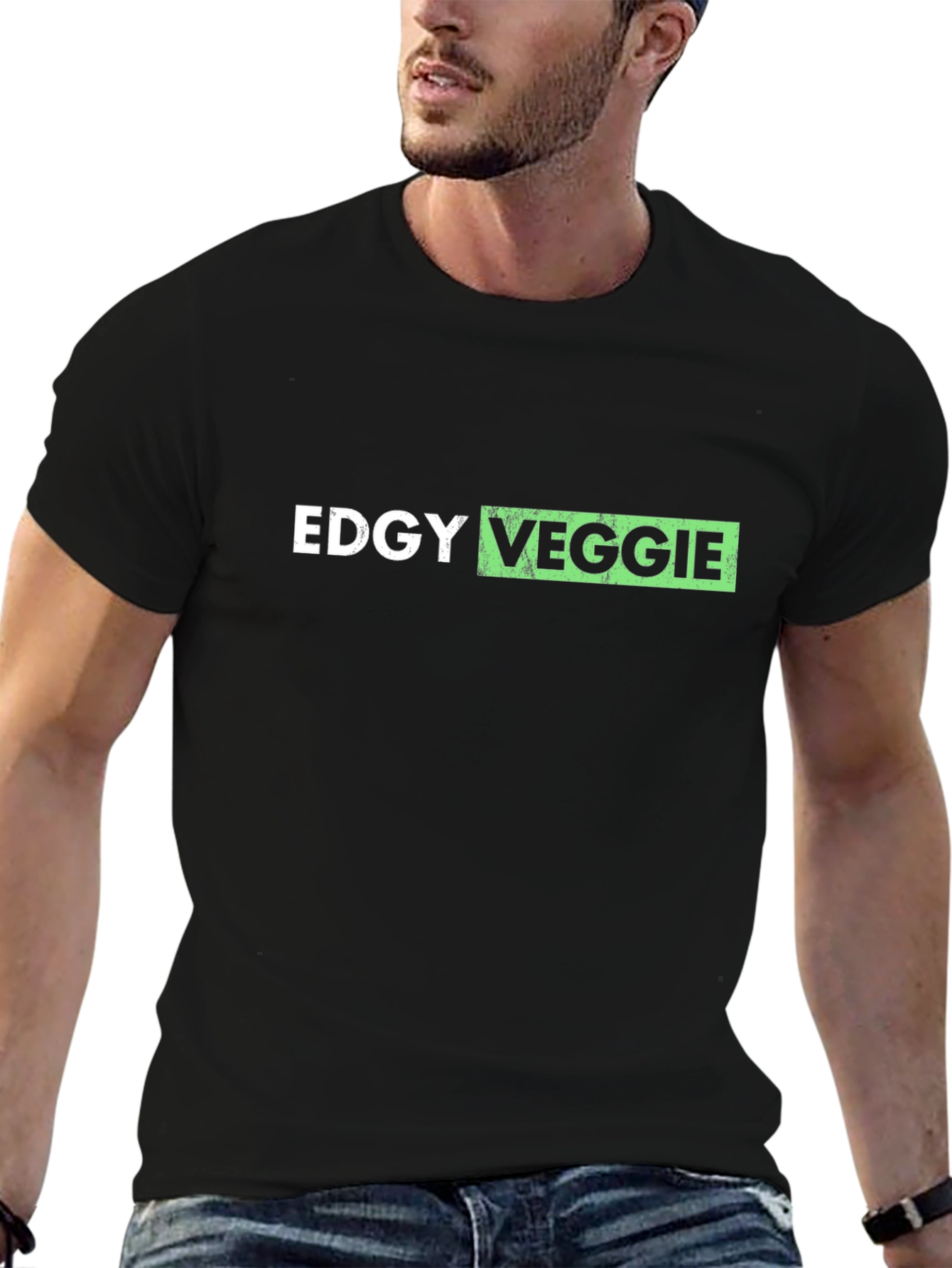 Edgy Veggie Graphic Tee - Unisex Cotton T-Shirt
